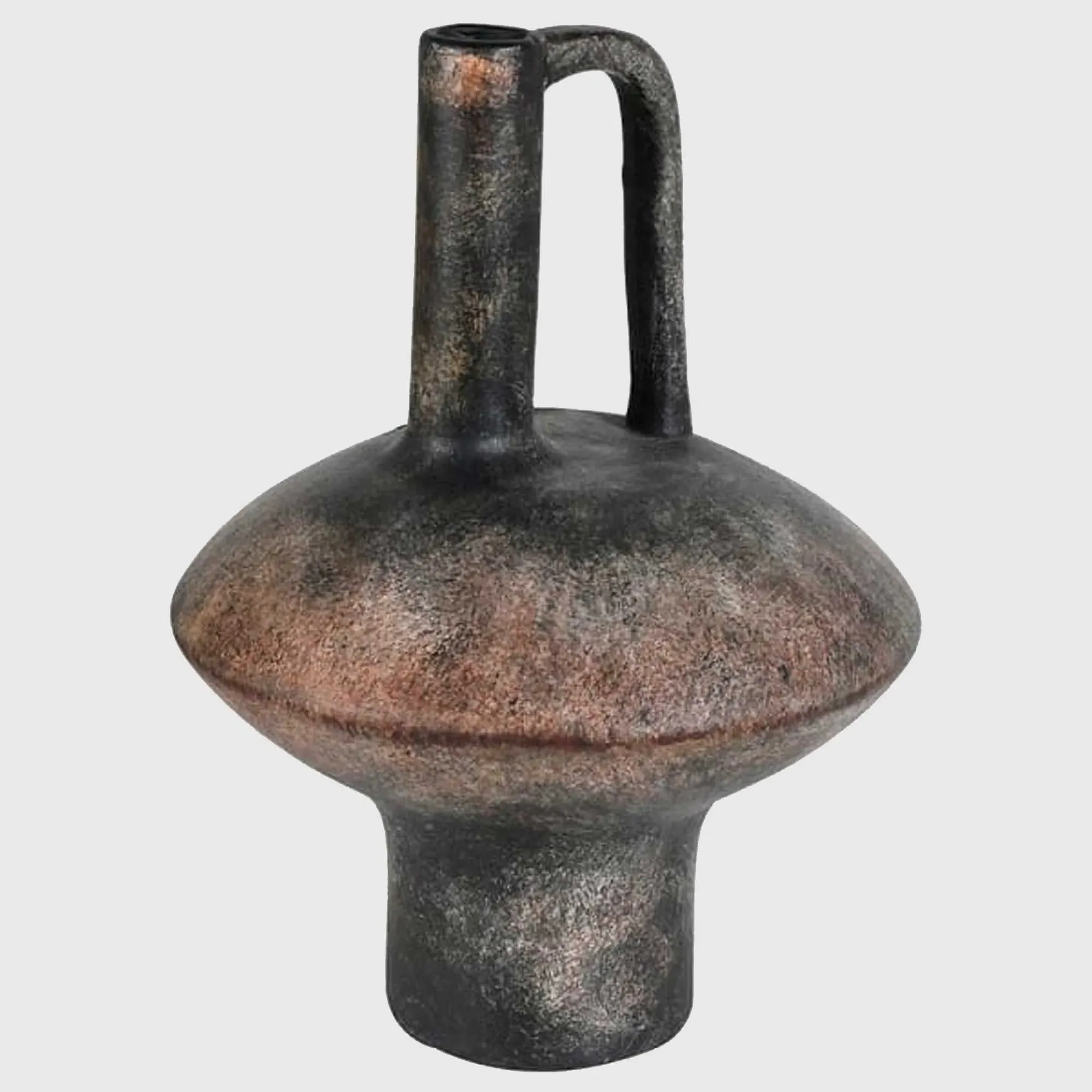 Rustic Vase - Black, Terracotta