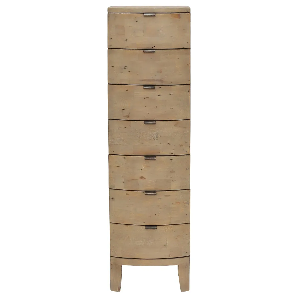 Rye 7 Drawer Tall Chest - Brown, Reclaimed Wood