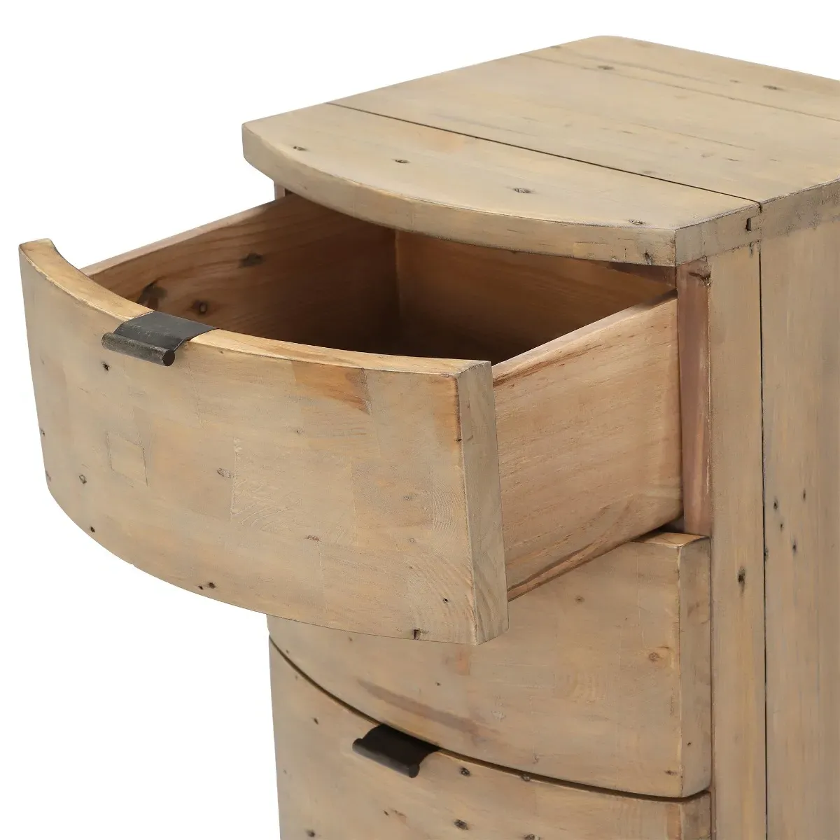 Rye 7 Drawer Tall Chest - Brown, Reclaimed Wood