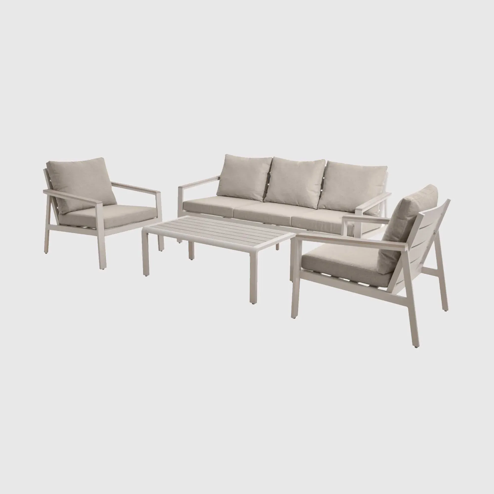 San Blas 5-Seater Outdoor Lounge Set - Grey, Aluminium