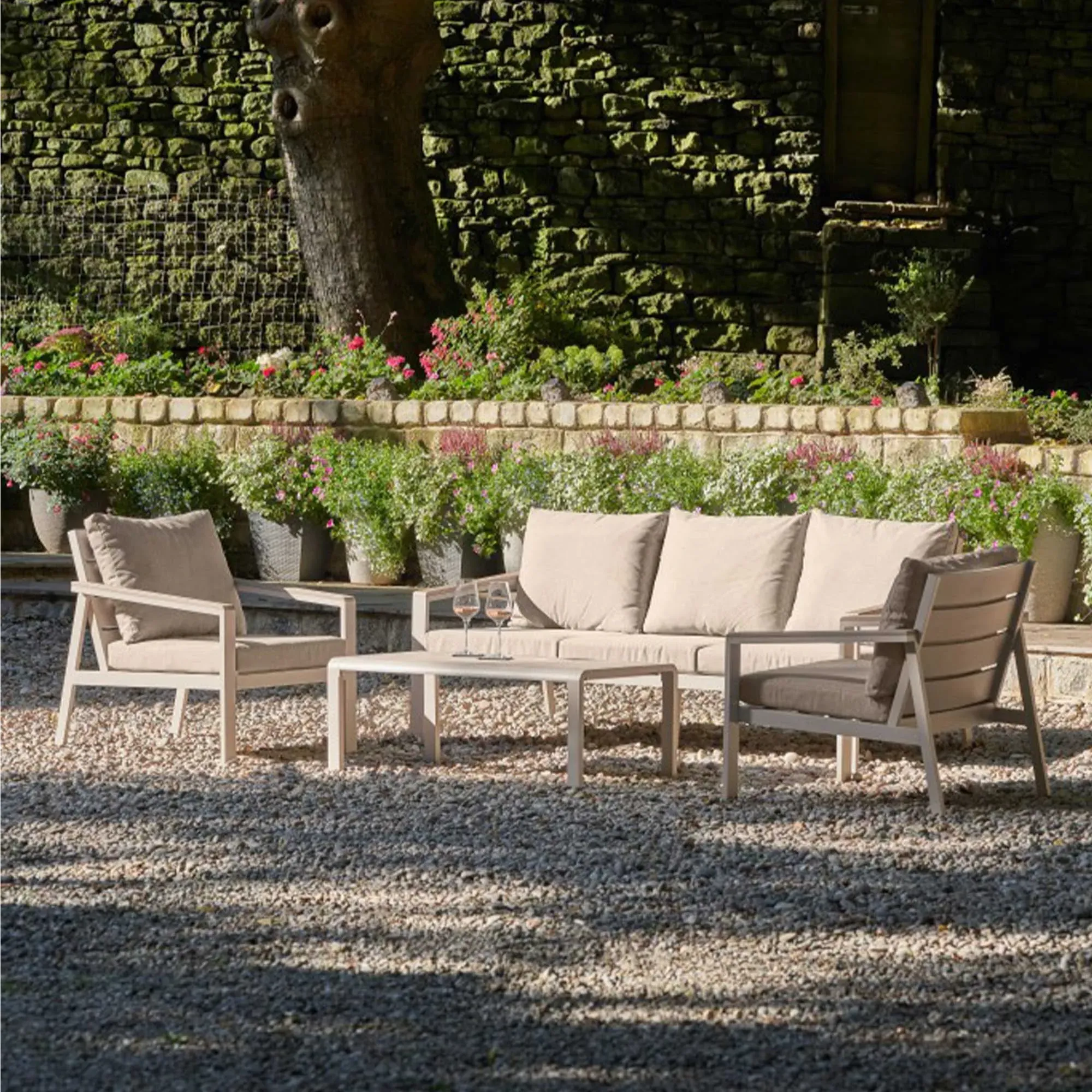 San Blas 5-Seater Outdoor Lounge Set - Grey, Aluminium image