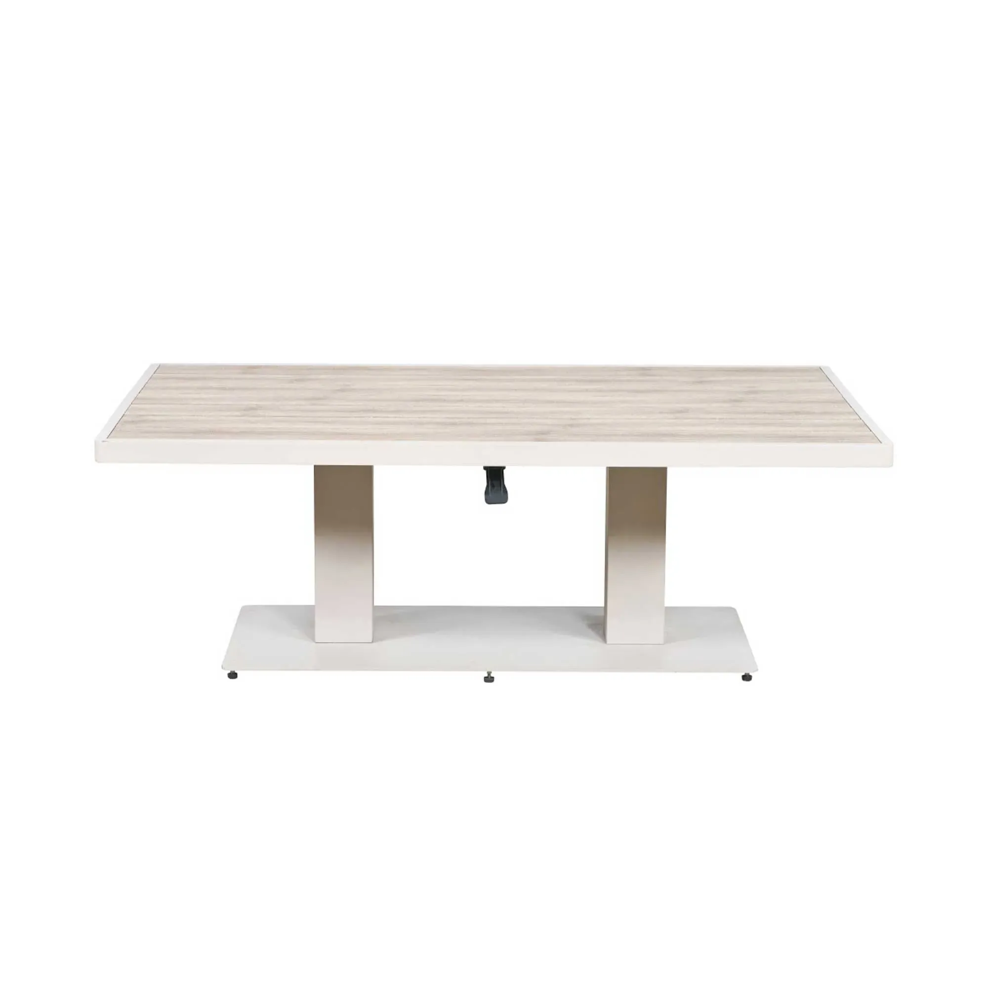 San Blas Corner 9 Seat Set with Rising Table - Grey, Aluminium