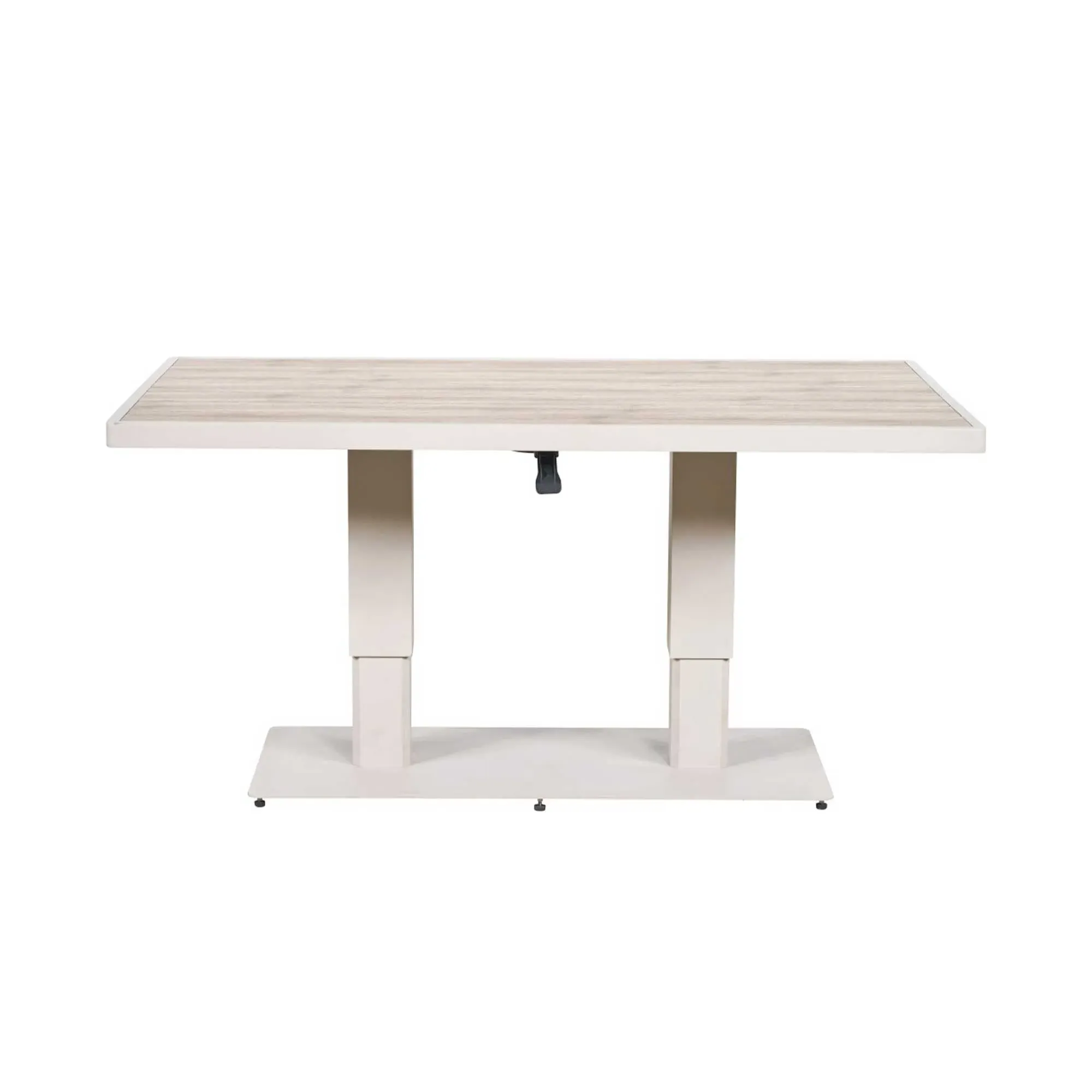 San Blas Corner 9 Seat Set with Rising Table - Grey, Aluminium