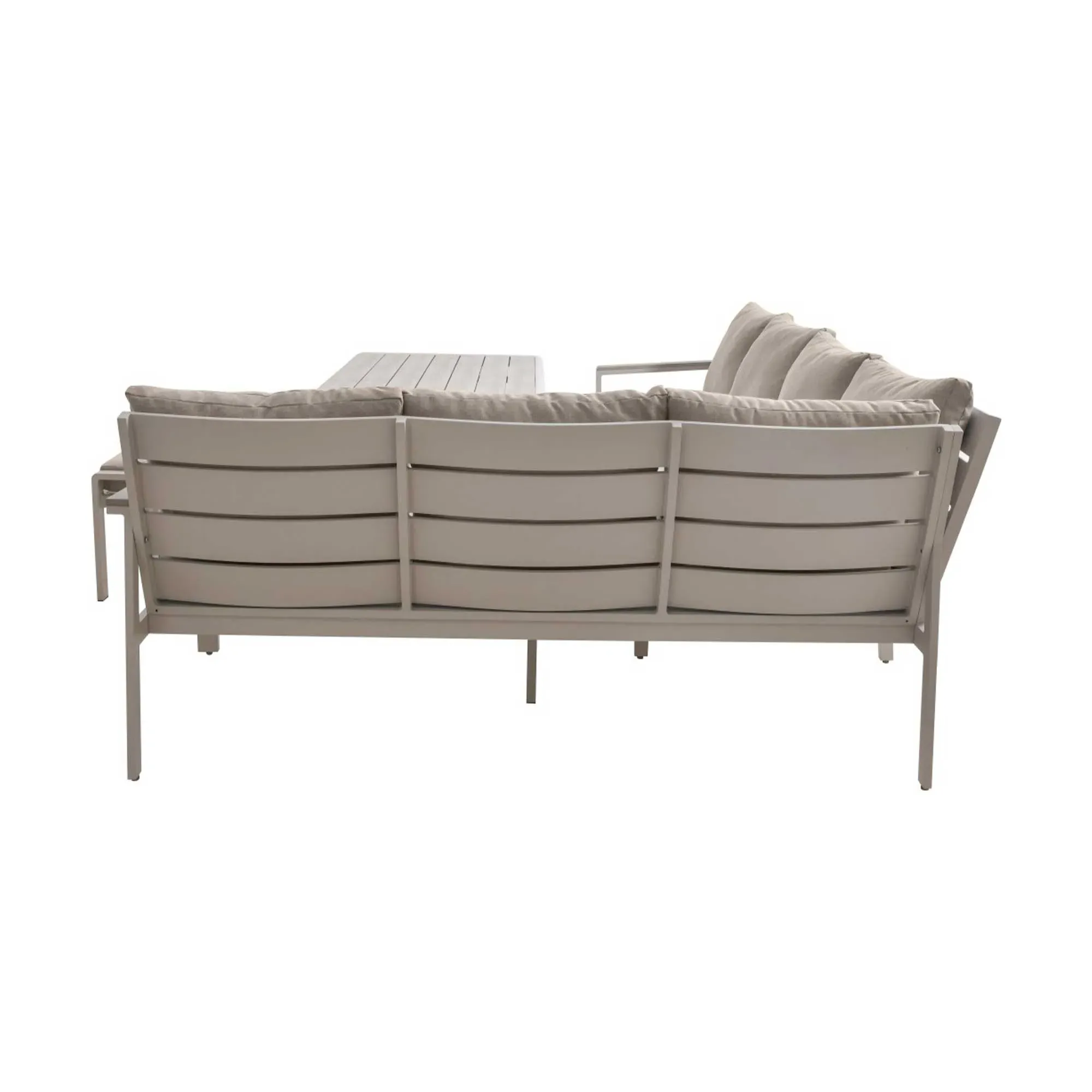 San Blas Corner 9 Seating Set - Grey, Aluminium