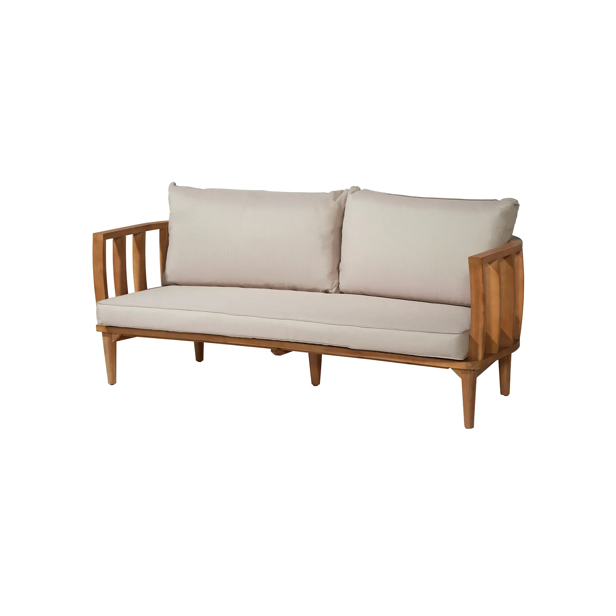 San Marino Lounge Set - Grey, Acacia Wood