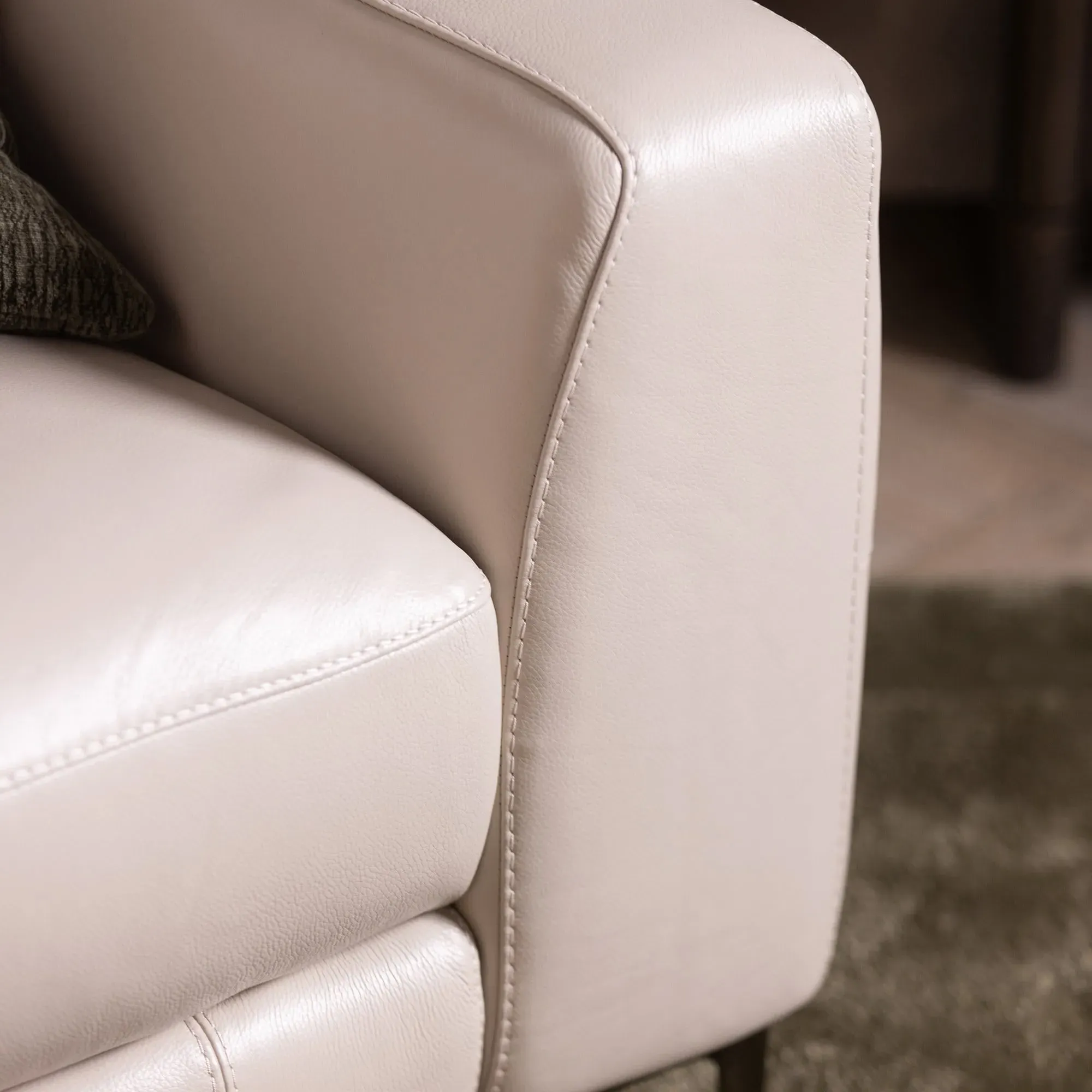 Sandro Armchair - Grey, Leather