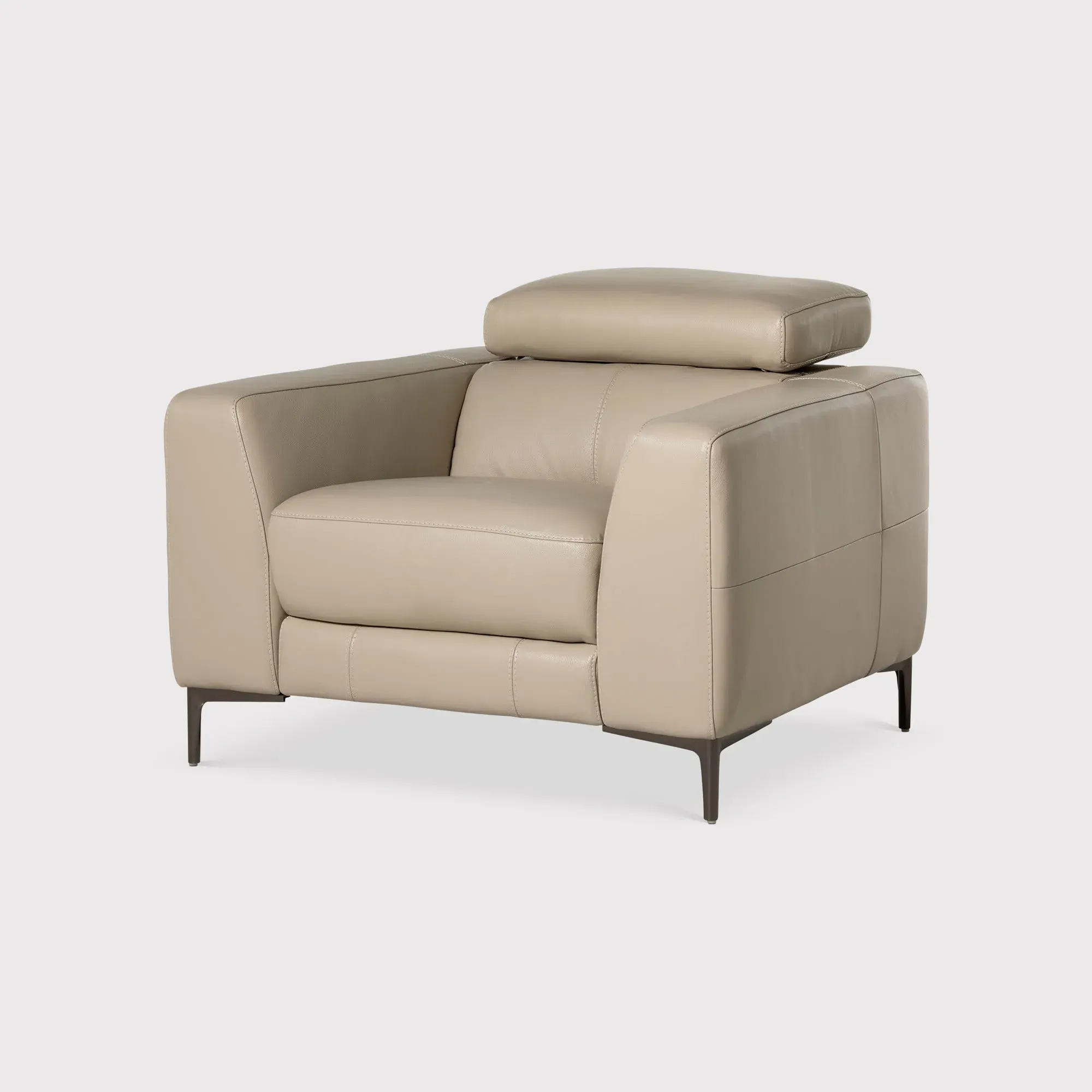 Sandro Armchair - Grey, Leather image