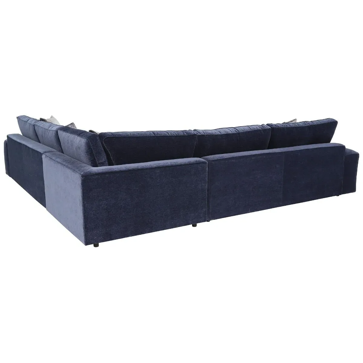 Sasha Large Corner Sofa - Blue, Fabric