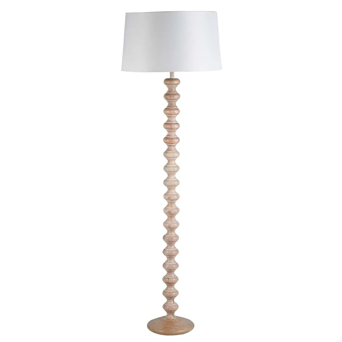 Sculpted Floor Lamp - Wood