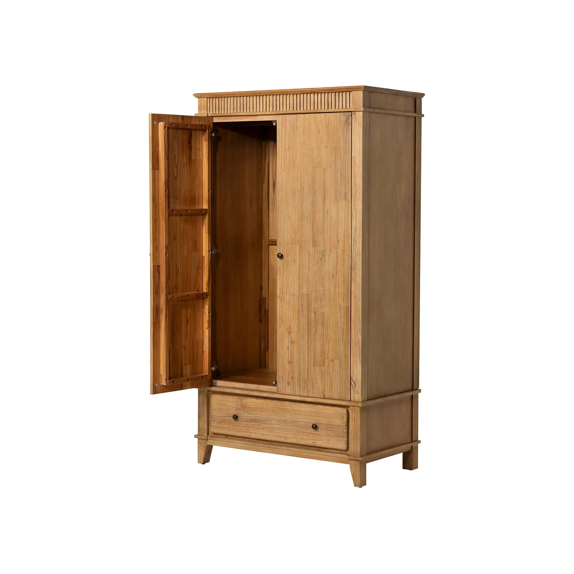 Selene 2 Door Wardrobe - Brown, Mindi Wood
