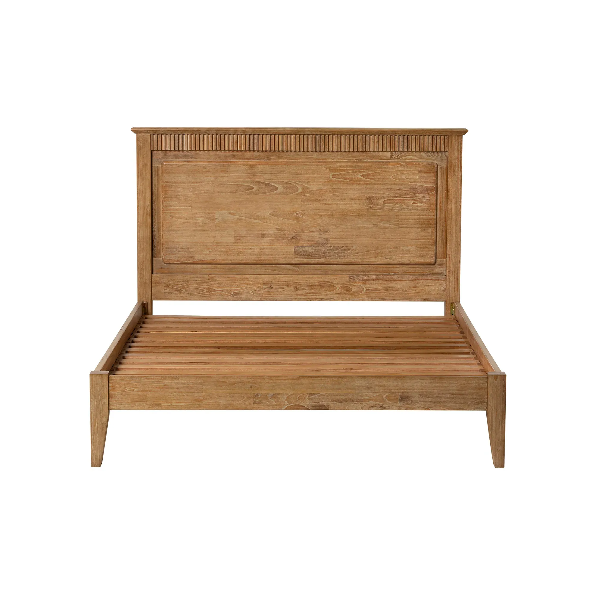 Selene King Size Bed Frame - Brown, Mindi Wood