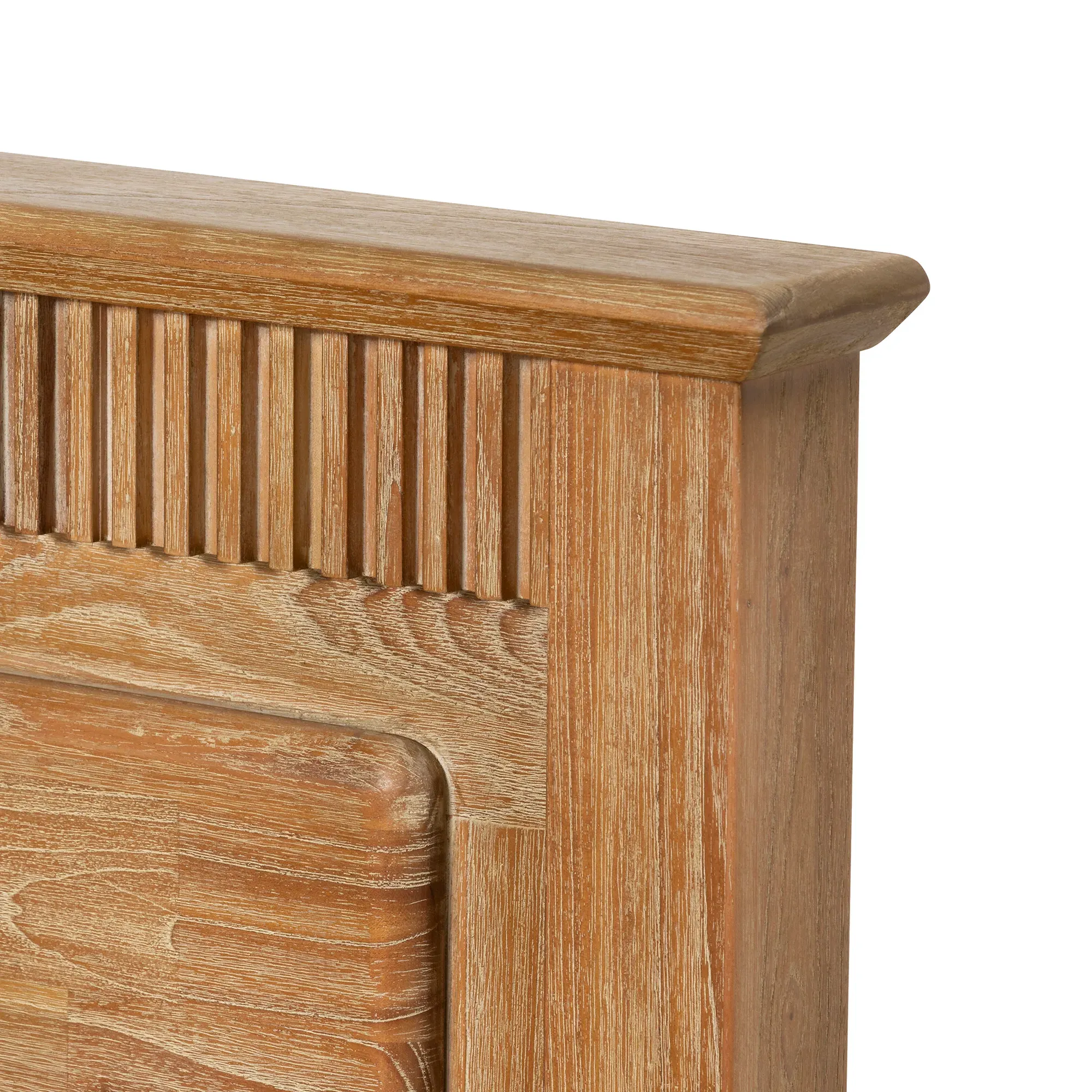 Selene King Size Bed Frame - Brown, Mindi Wood