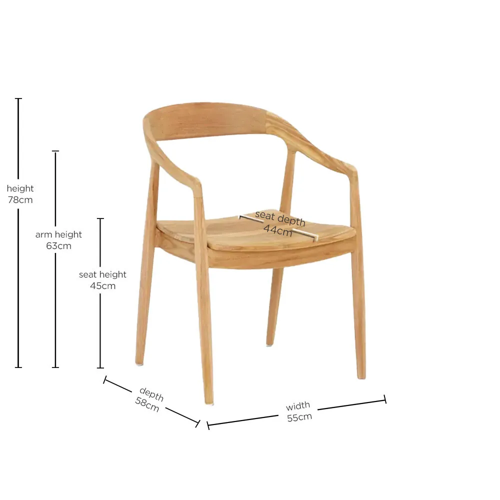 Semeru Armchair - Brown, Teak