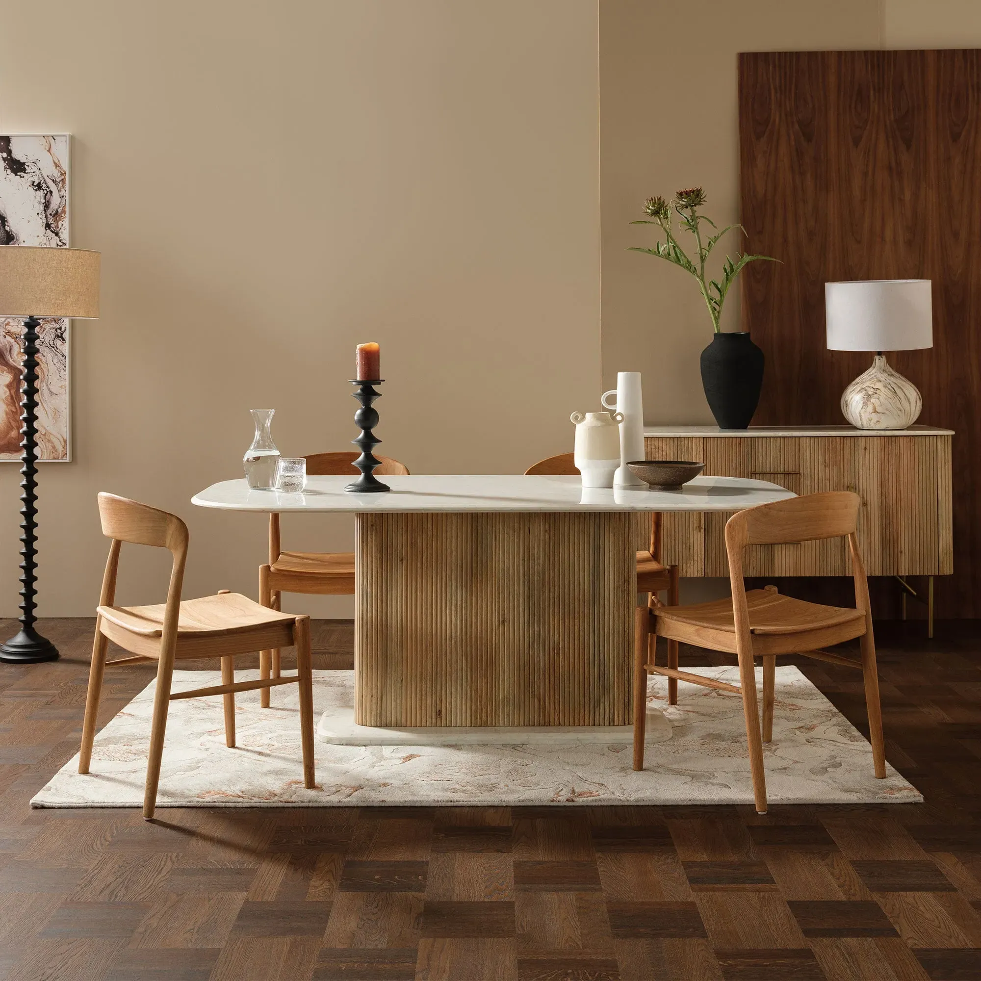 Semeru Dining Chair - Brown, Teak