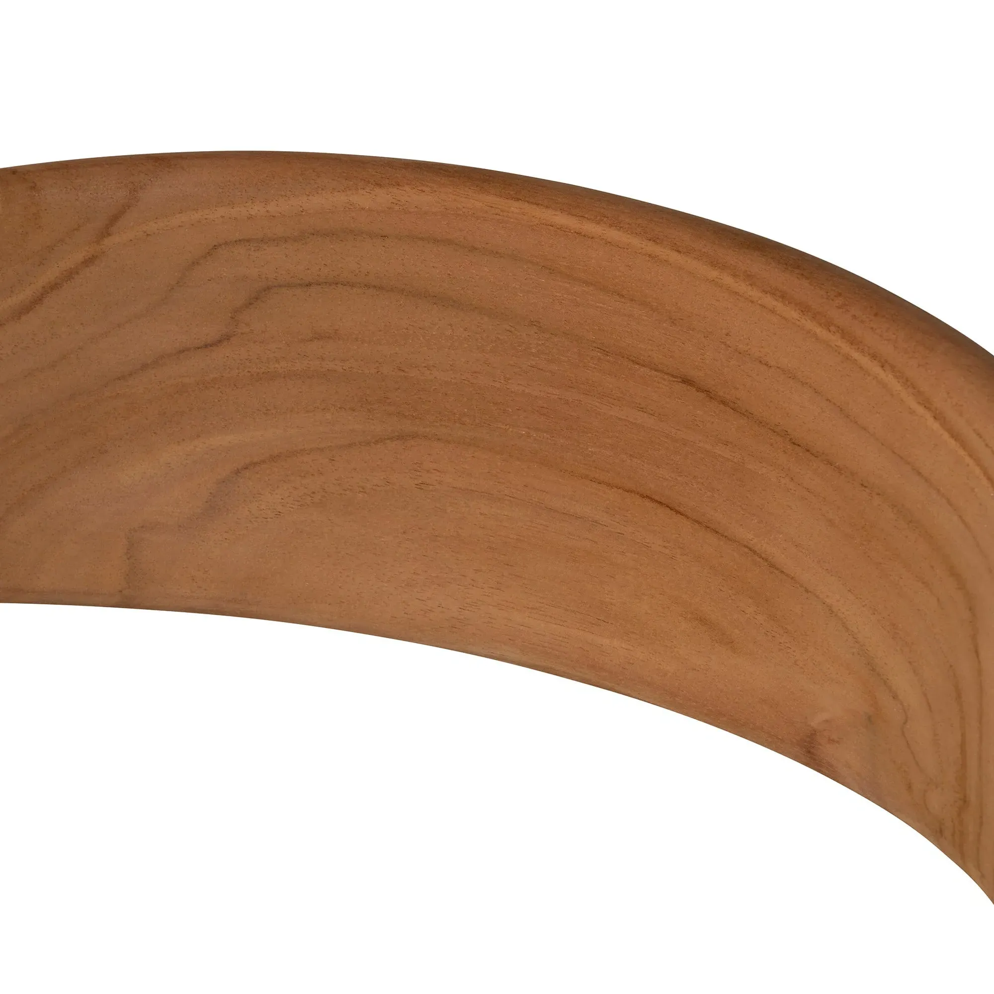 Semeru Dining Chair with Leather Seat - Brown, Teak