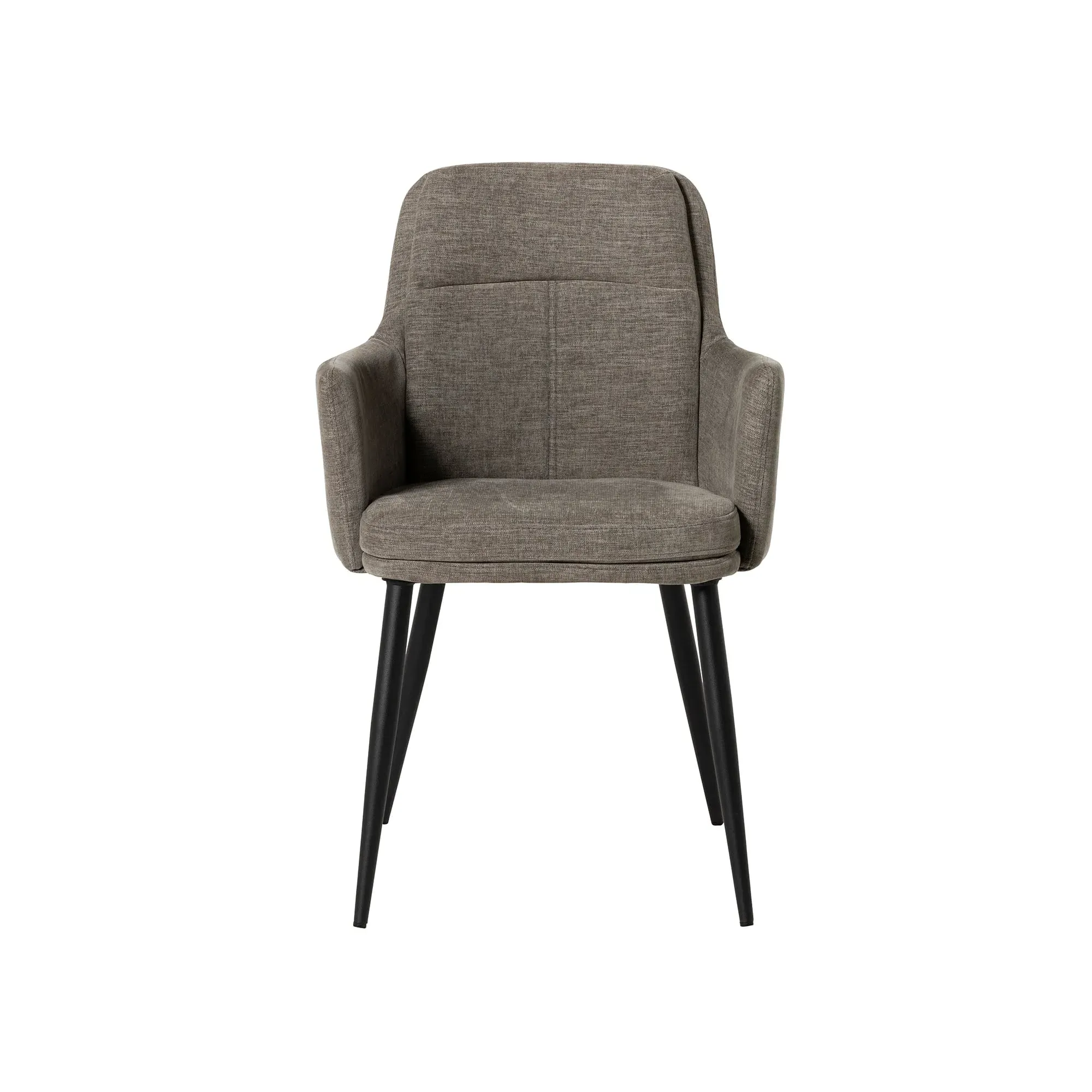 Shale Dining Chair with Arms - Grey, Fabric