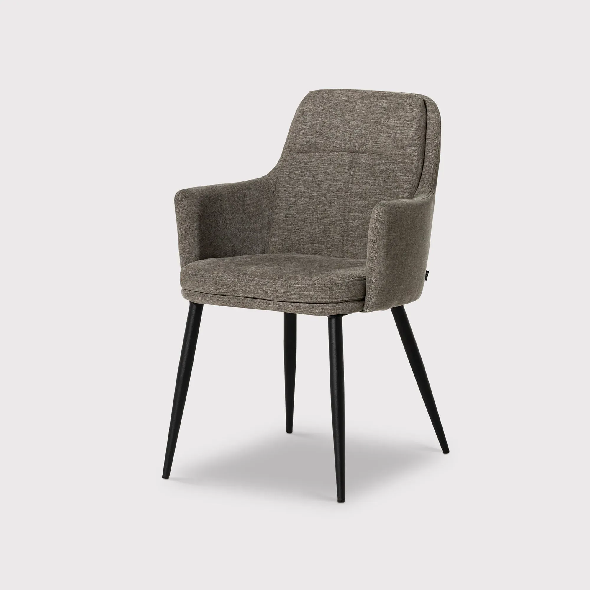 Shale Dining Chair with Arms - Grey, Fabric