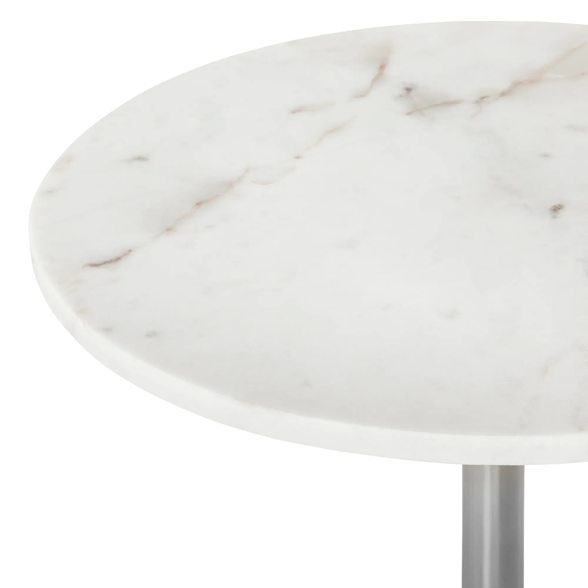 Side Table - White, Marble