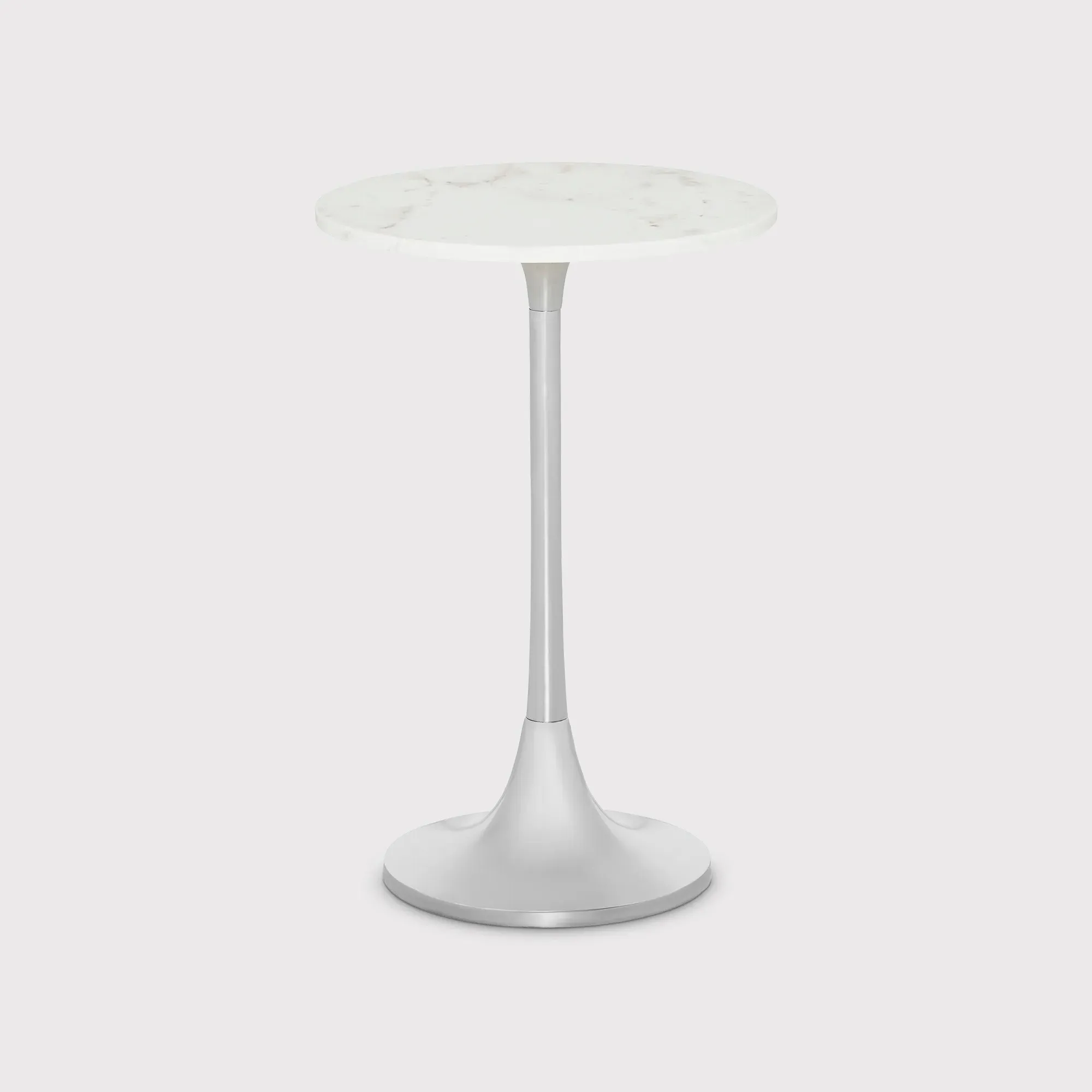 Side Table - White, Marble image