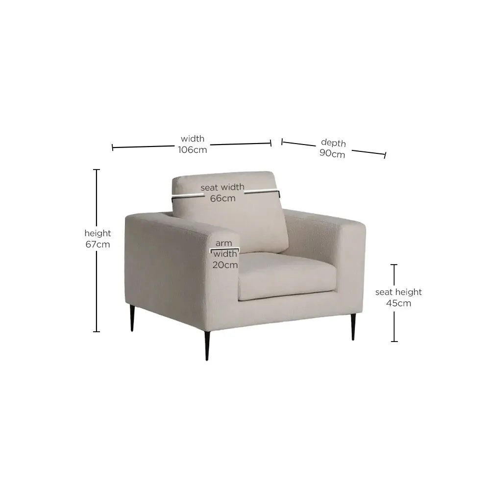 Sienna Armchair - Neutral