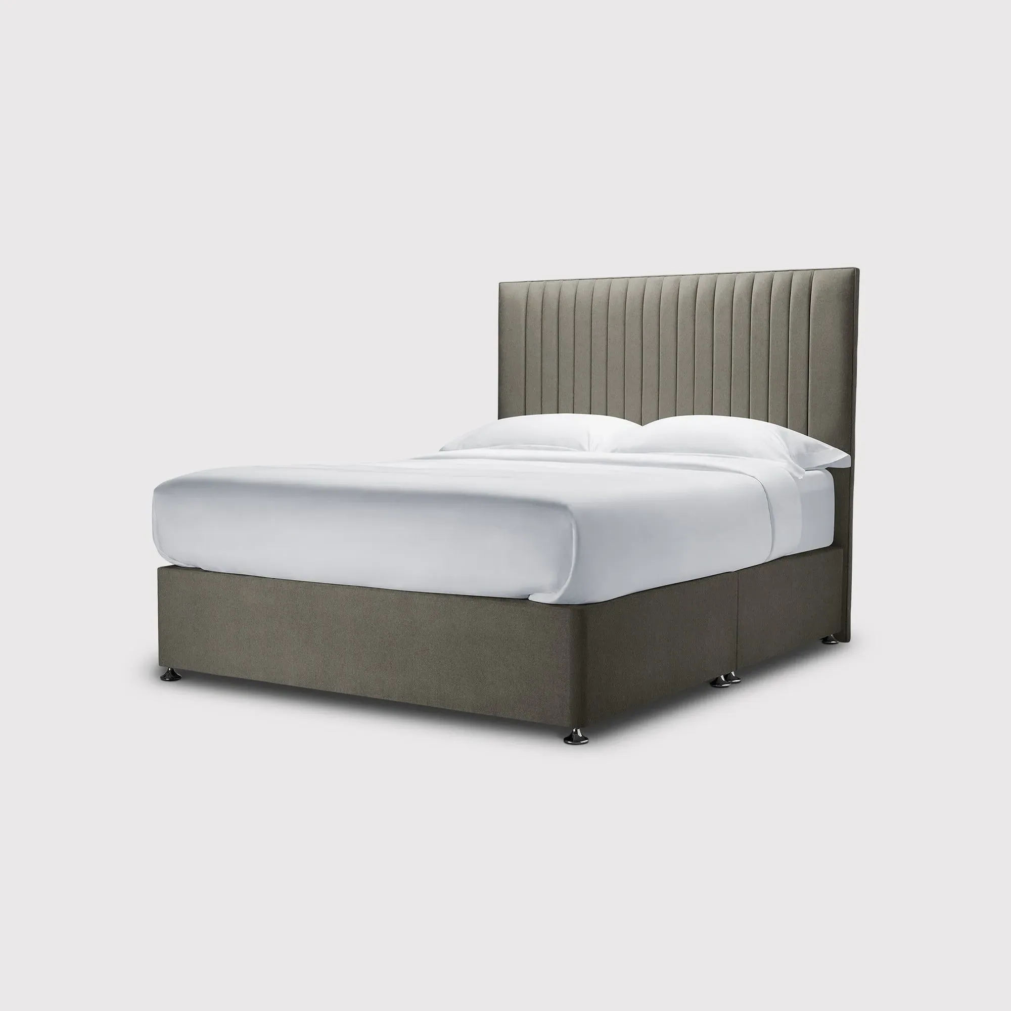 Simba Camden Double Bed Frame - Grey, Fabric image