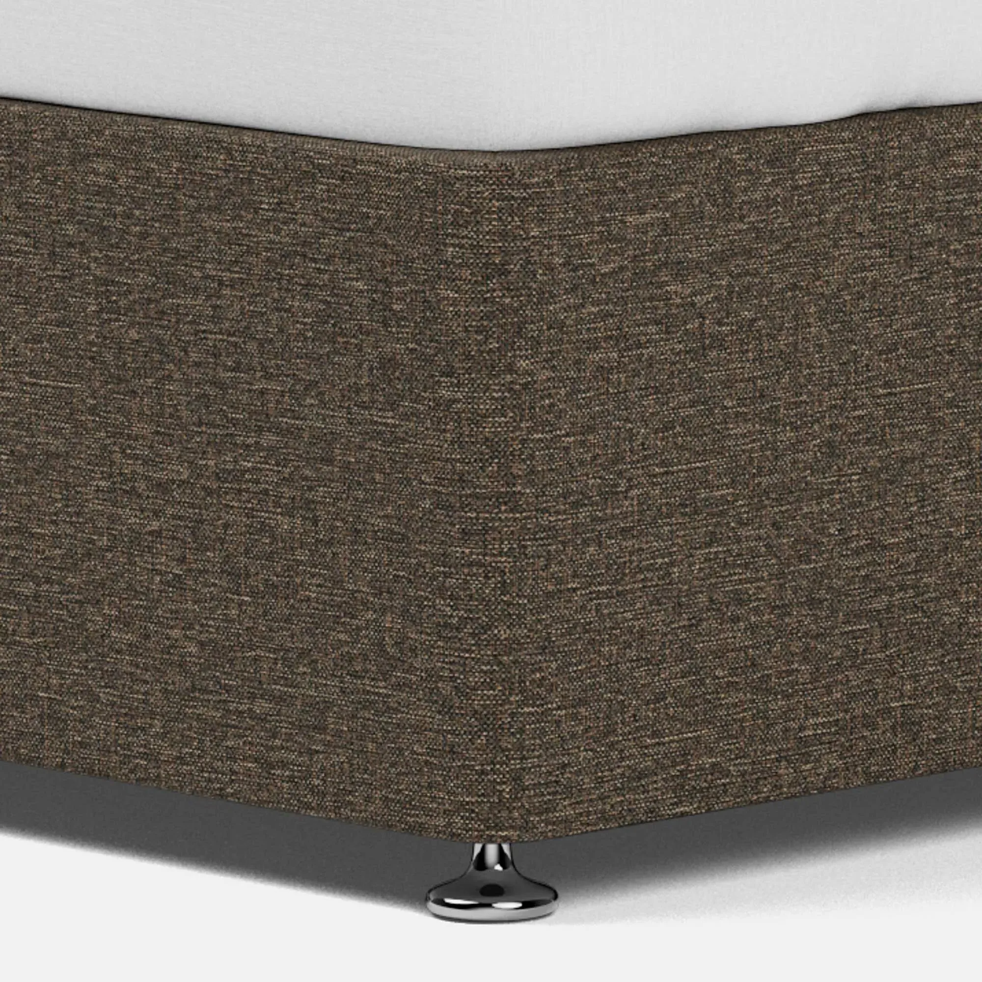 Simba Camden Double Ottoman Bed Frame - Grey, Fabric