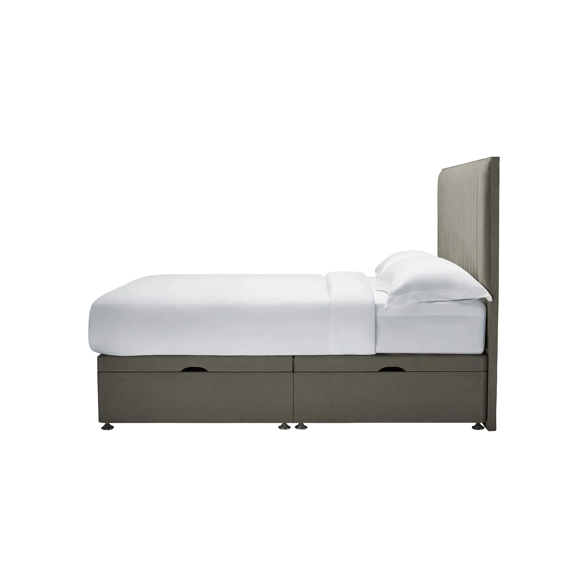 Simba Camden King Size Ottoman Bed Frame - Grey, Fabric