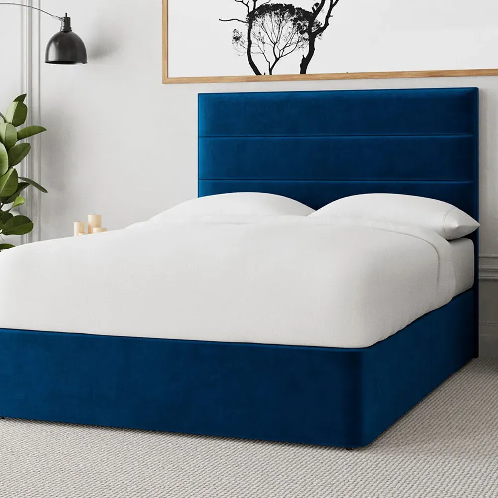 Simba Wilmslow King Size Ottoman Bed Frame - Blue