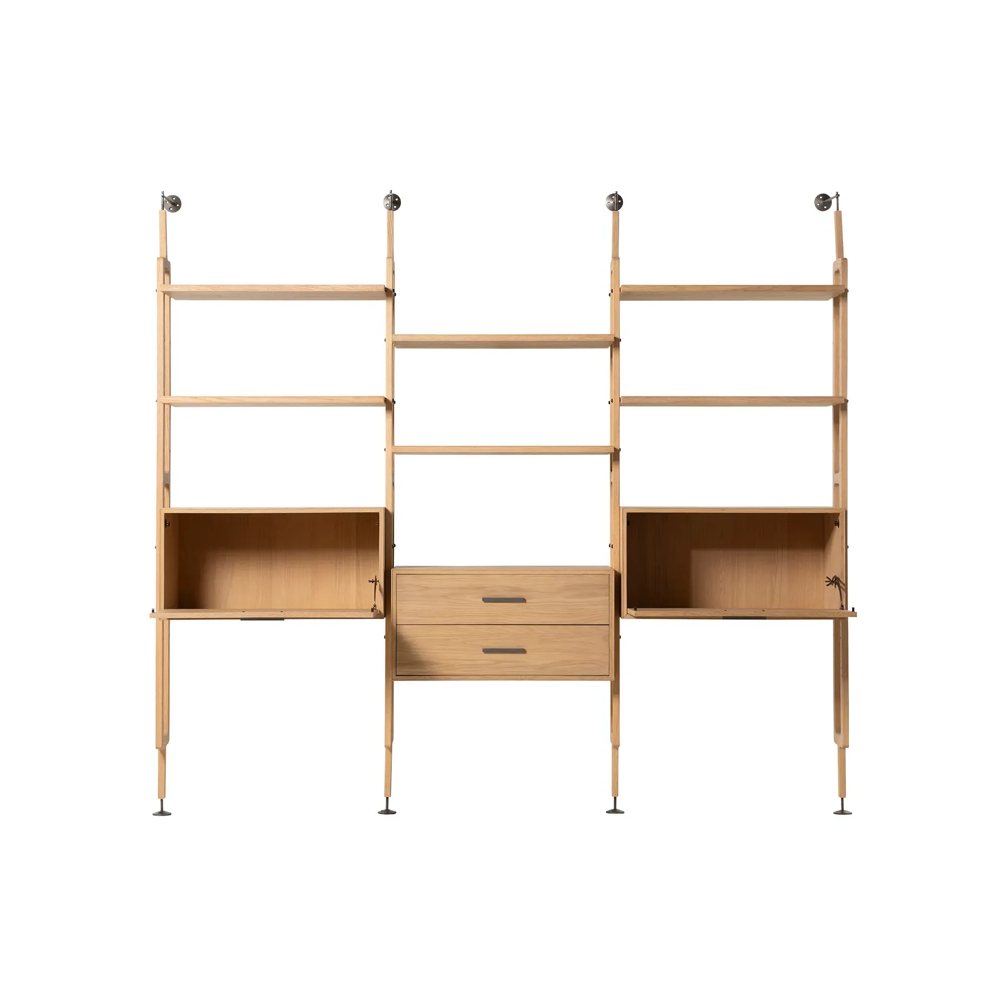 Simeon Bookshelf - Black Oak