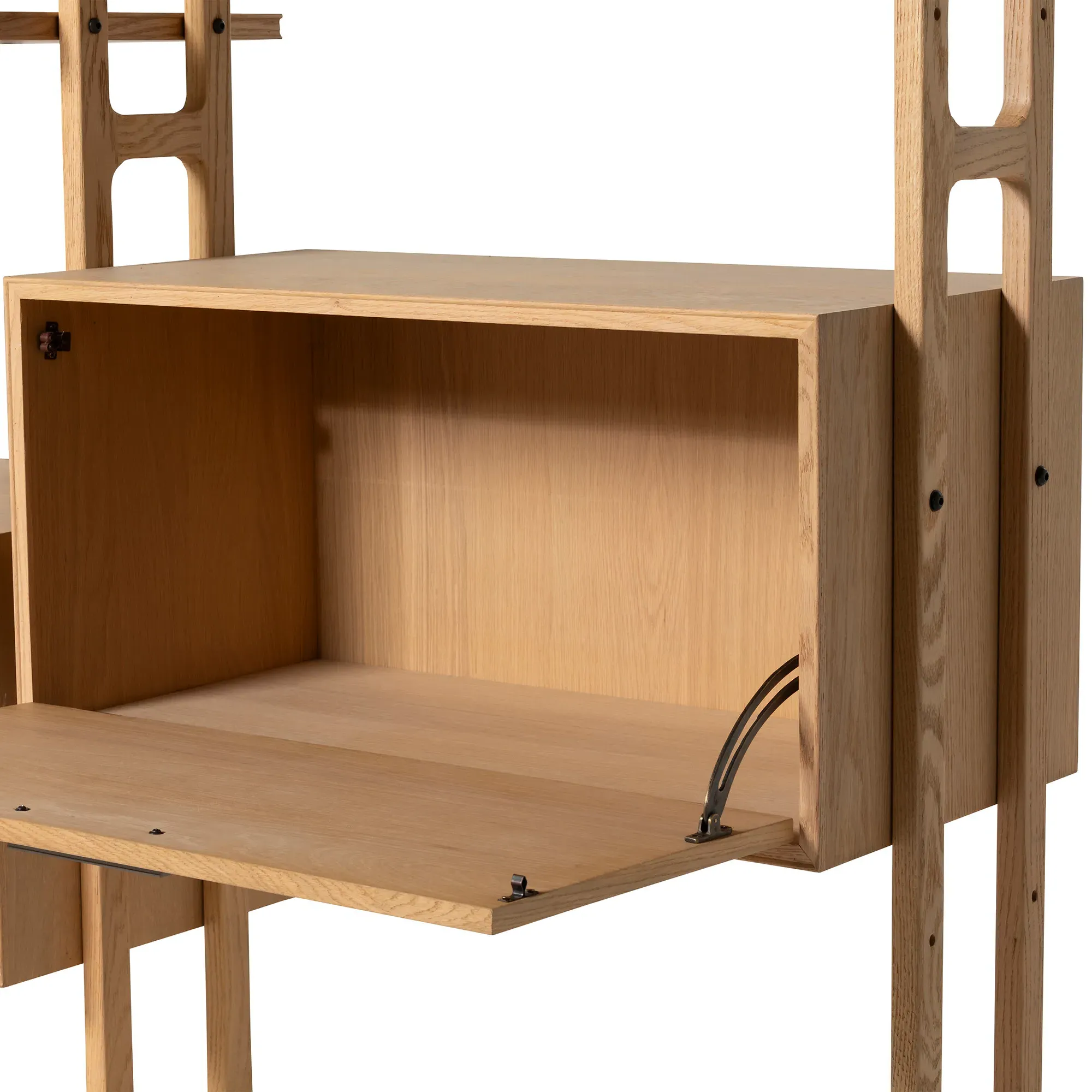 Simeon Bookshelf - Black Oak