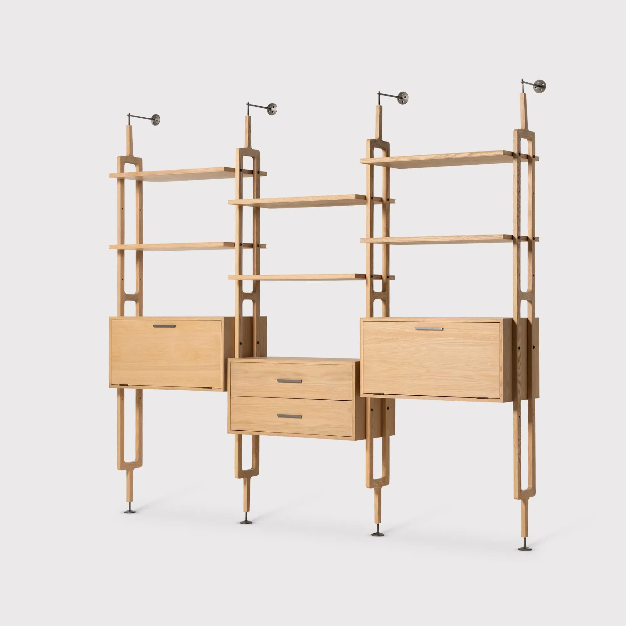 Simeon Bookshelf - Black Oak image