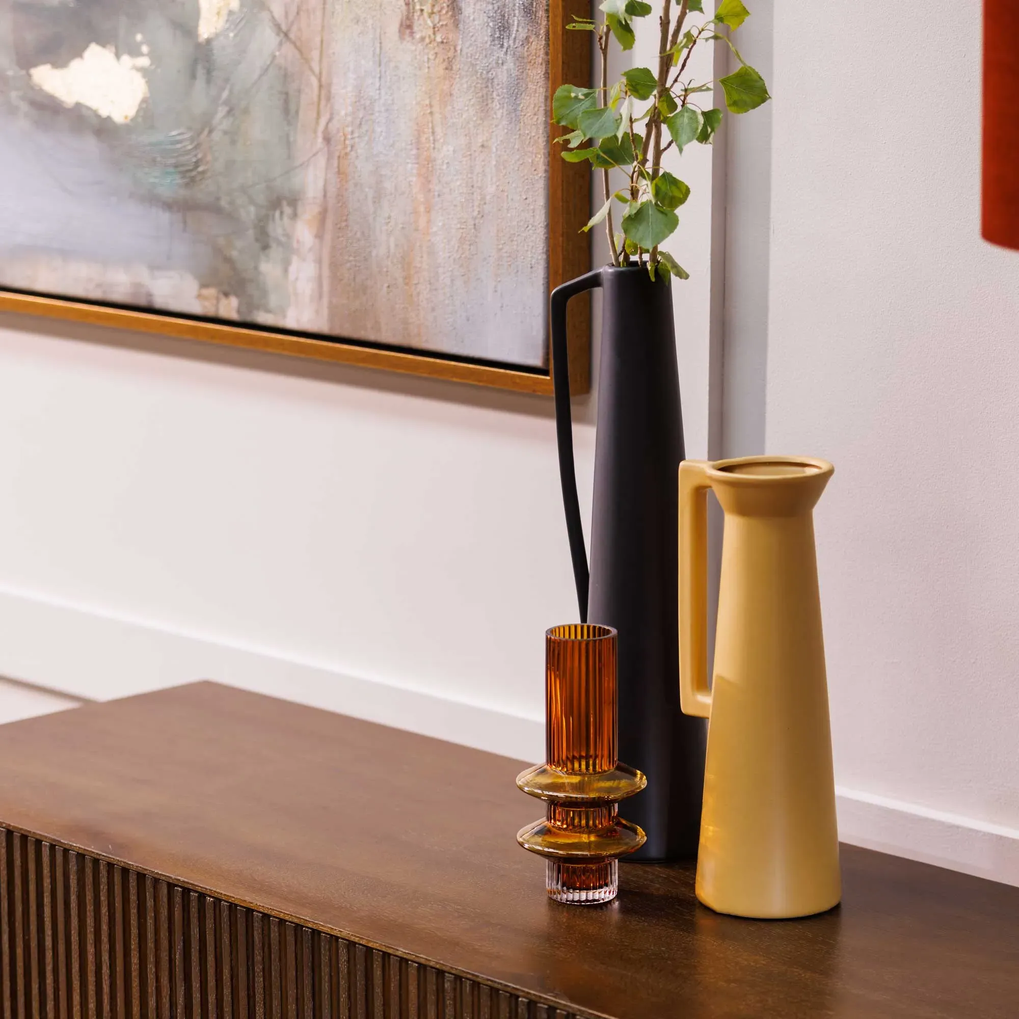 Slim Vase - Black, Ceramic