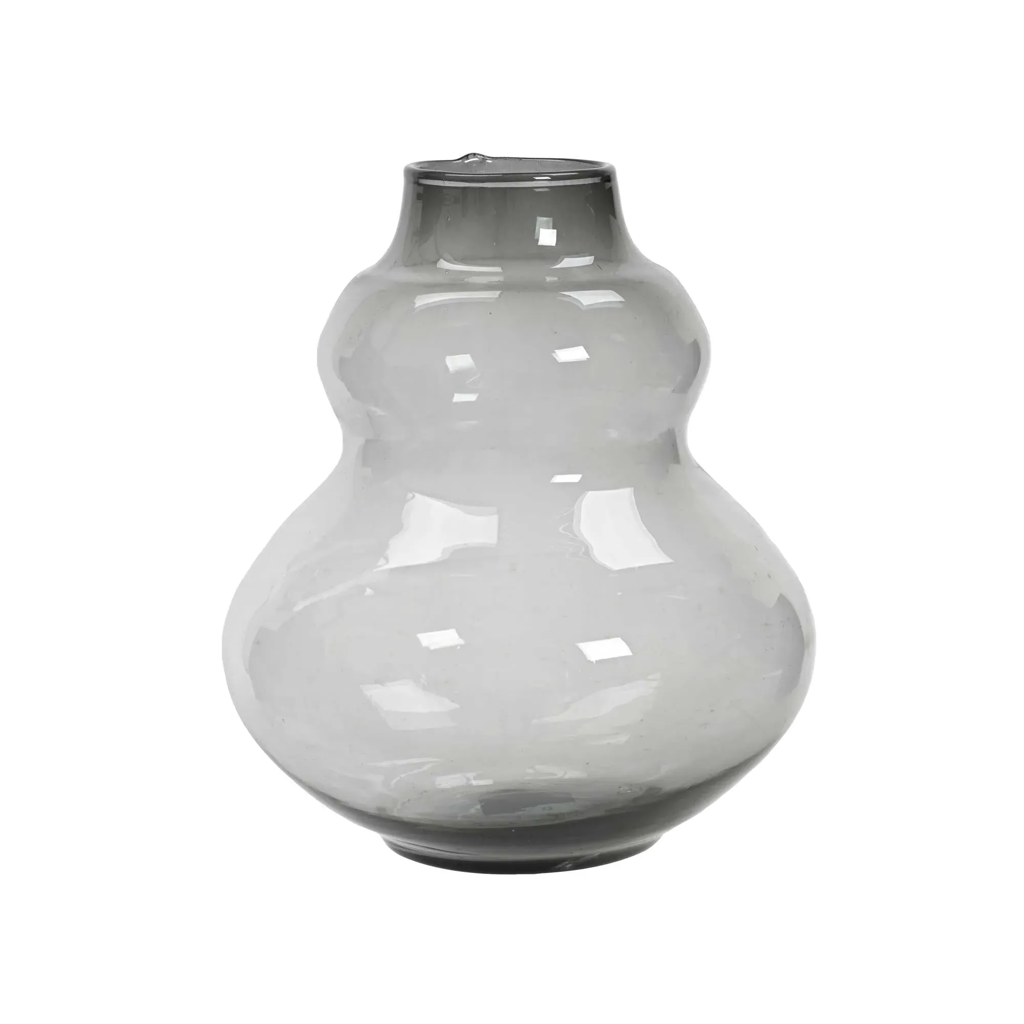 Smoke Bubble Vase - Grey, Glass