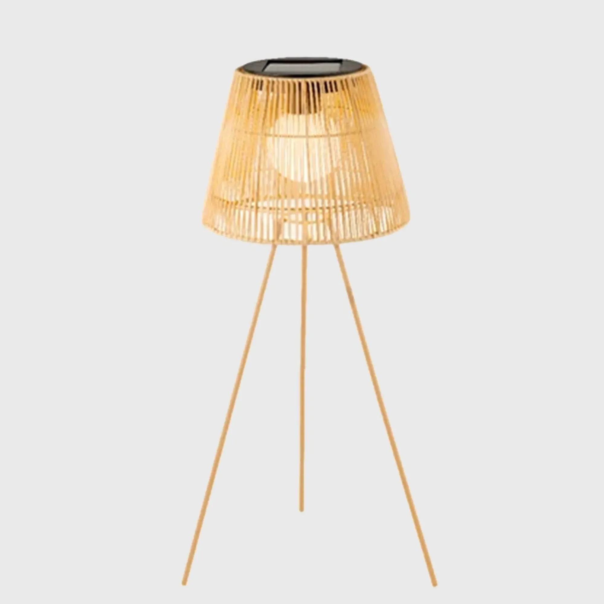 Solar Wicker Lamp - Neutral image