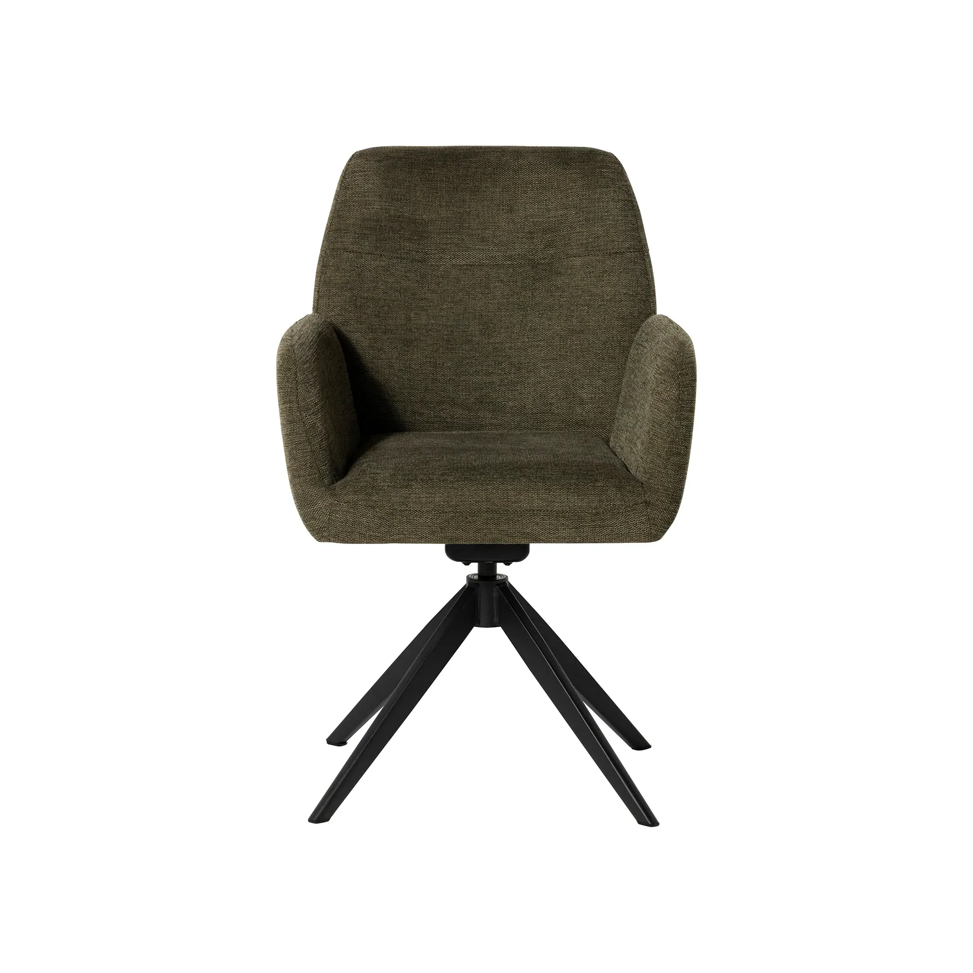 Sorelle Swivel Dining Chair with Arms - Green, Fabric