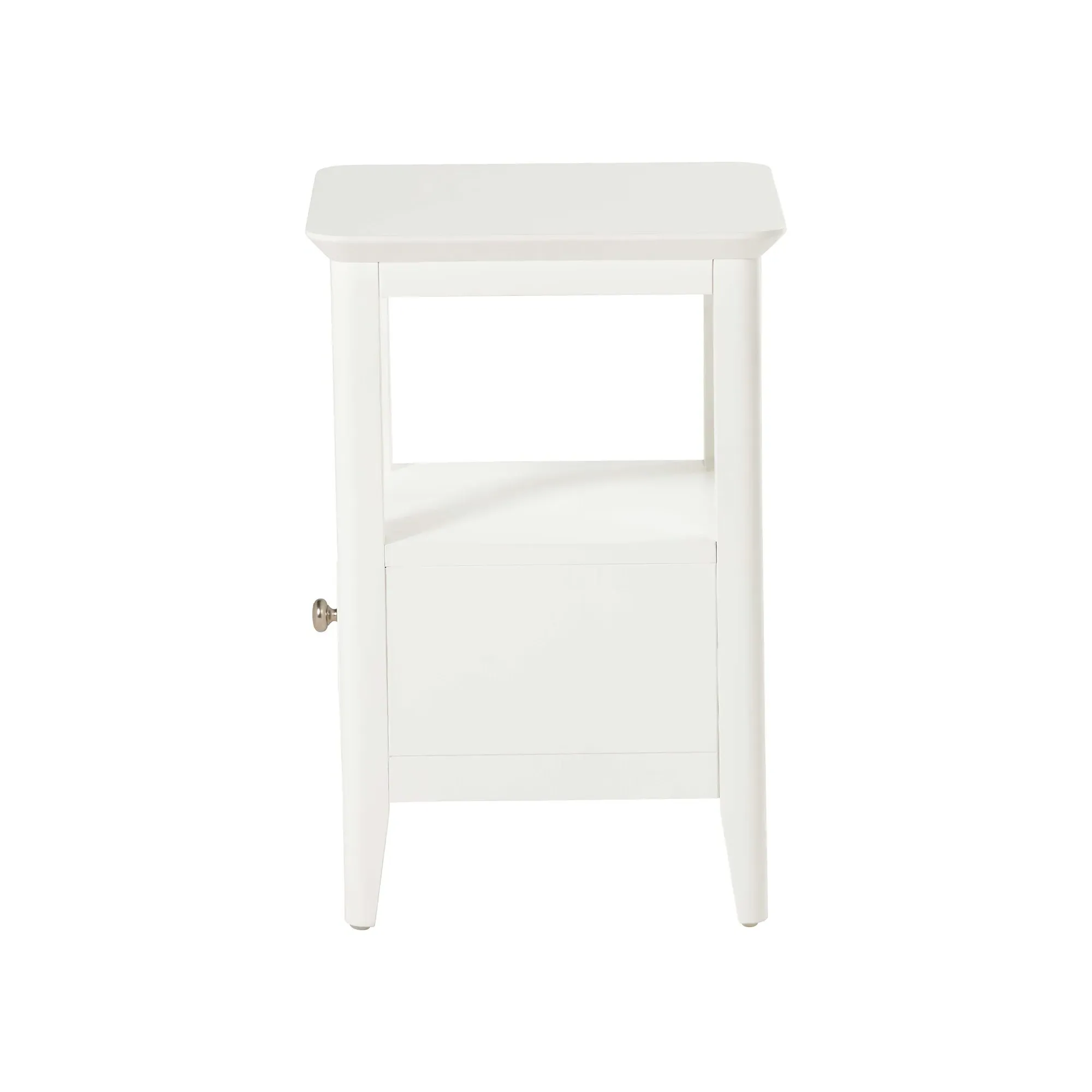 Springwell 1 Drawer Chest - White, Acacia Wood
