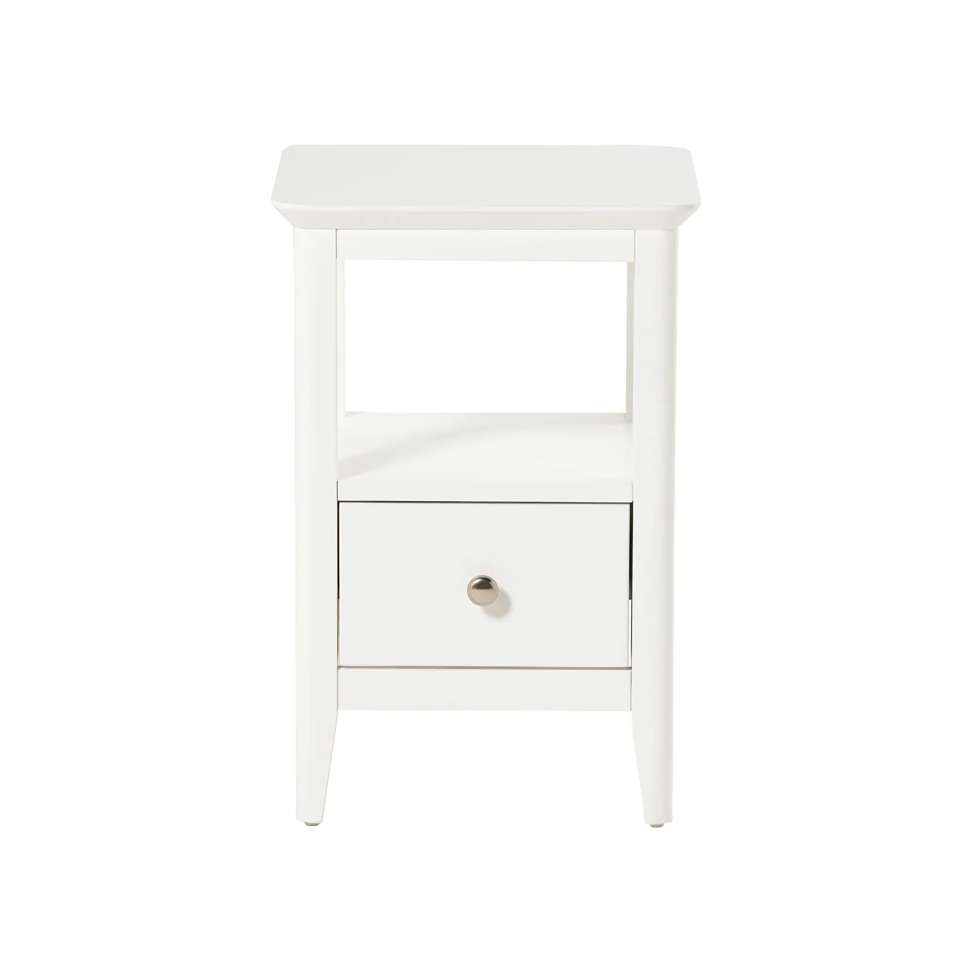 Springwell 1 Drawer Chest - White, Acacia Wood