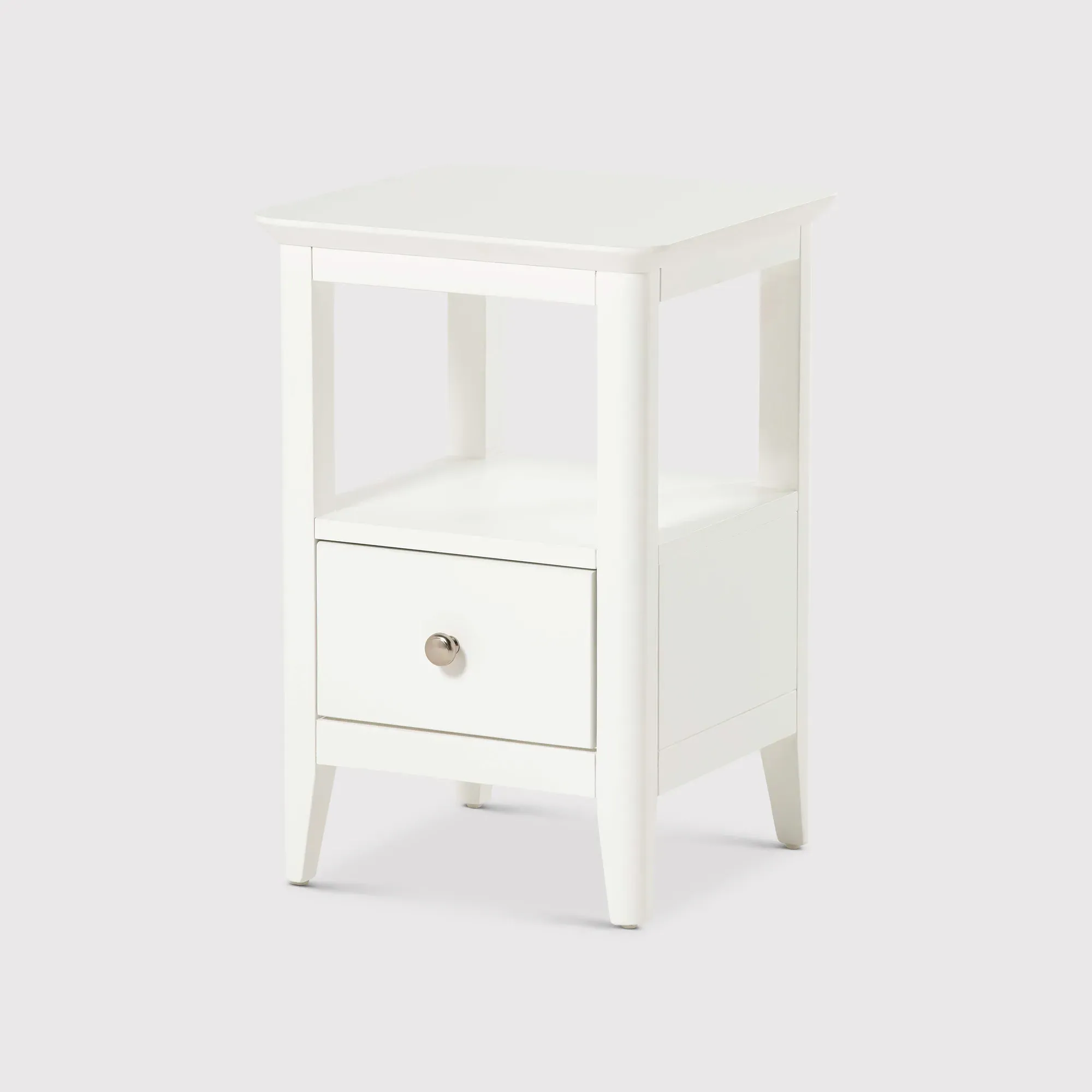 Springwell 1 Drawer Chest - White, Acacia Wood image