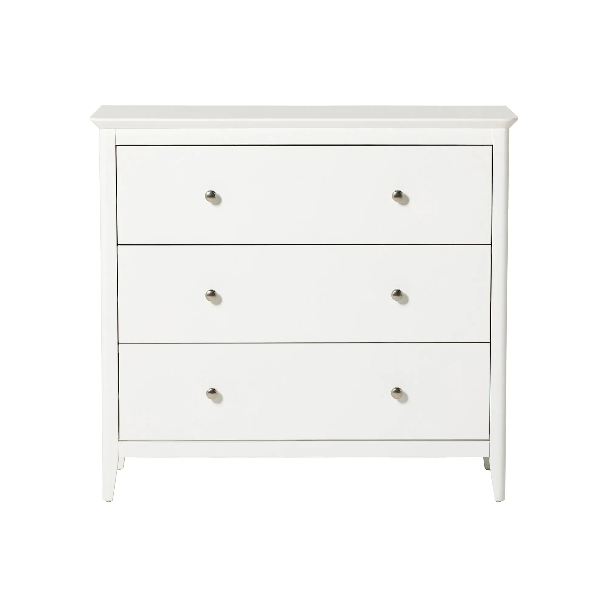 Springwell 3 Drawer Chest - White, Acacia Wood
