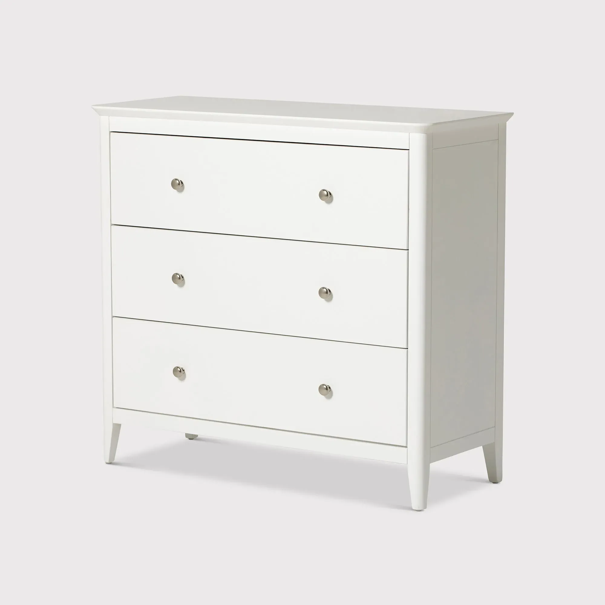 Springwell 3 Drawer Chest - White, Acacia Wood