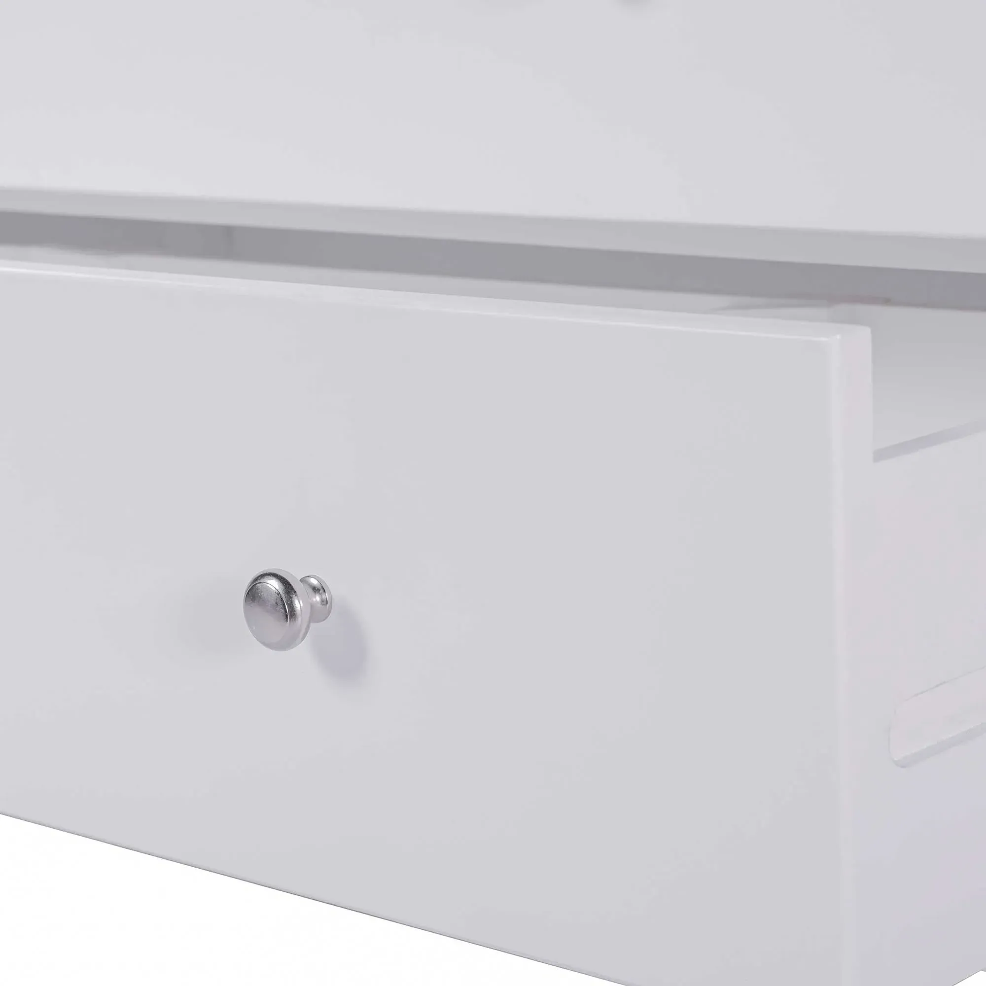 Springwell Bedroom Set Table - White, Acacia Wood