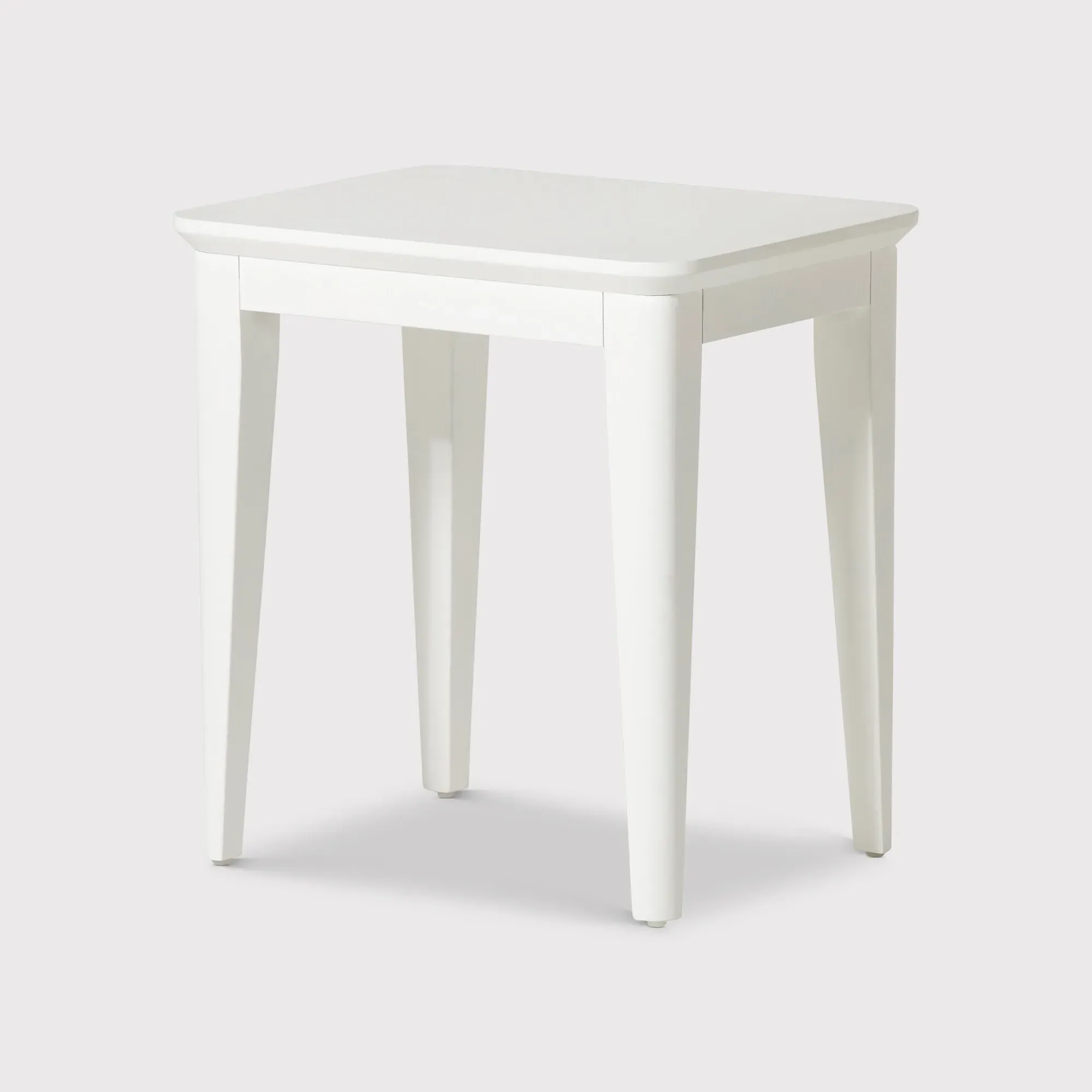 Springwell Stool - White, Acacia Wood image