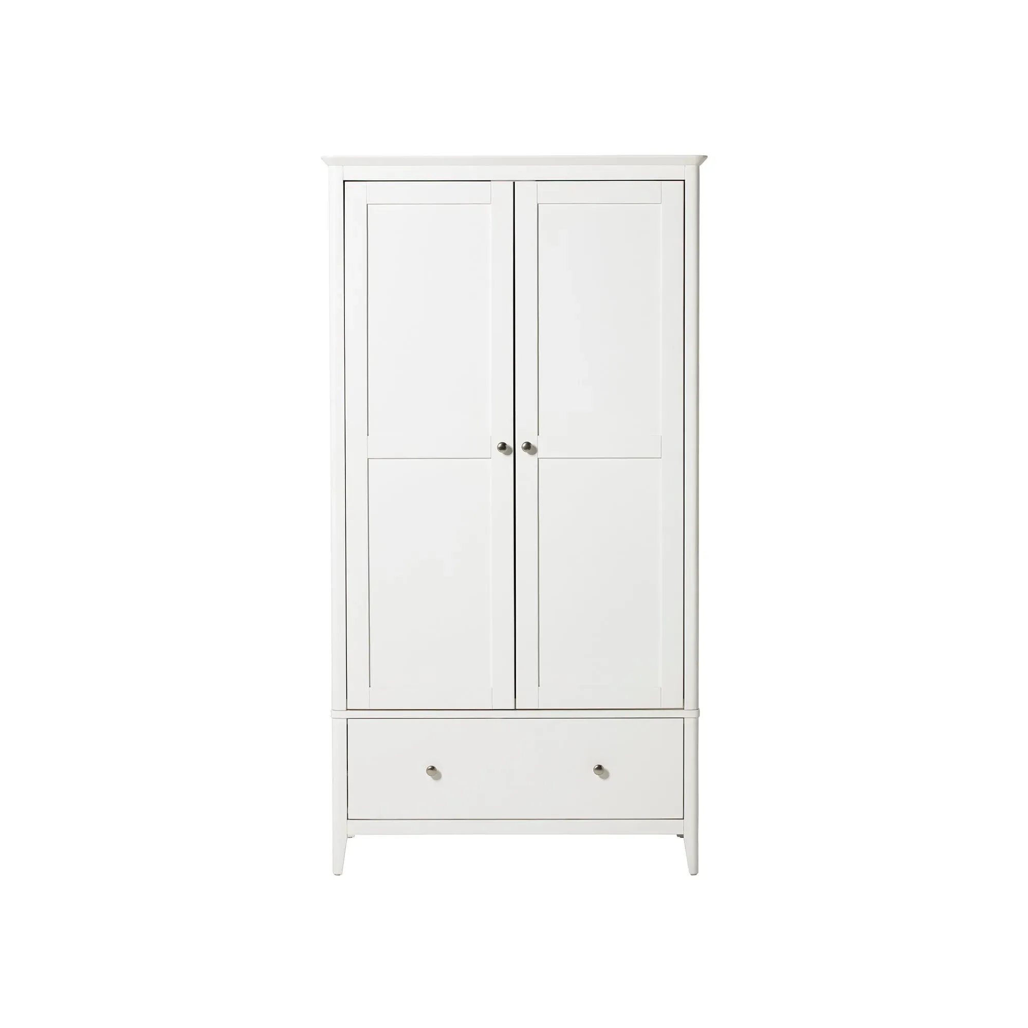 Springwell Wardrobe - White, Acacia Wood