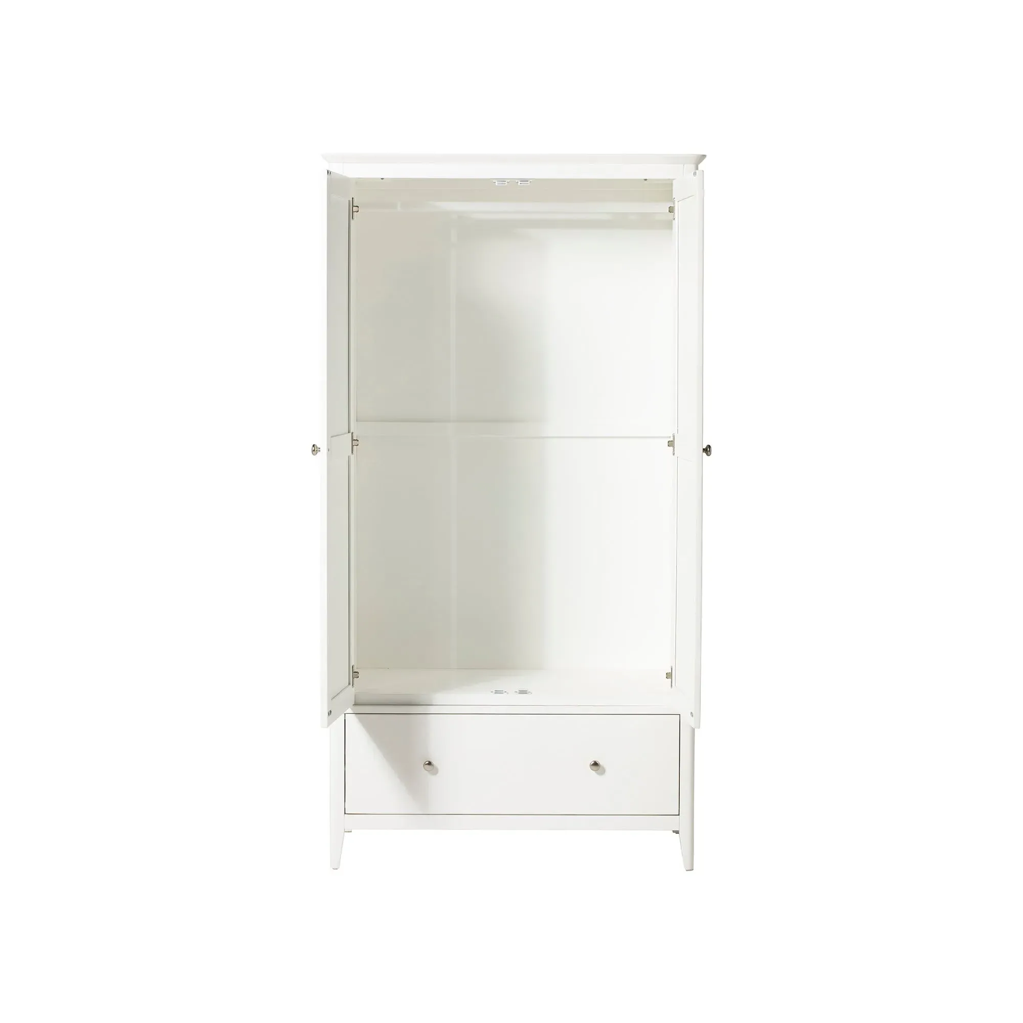 Springwell Wardrobe - White, Acacia Wood