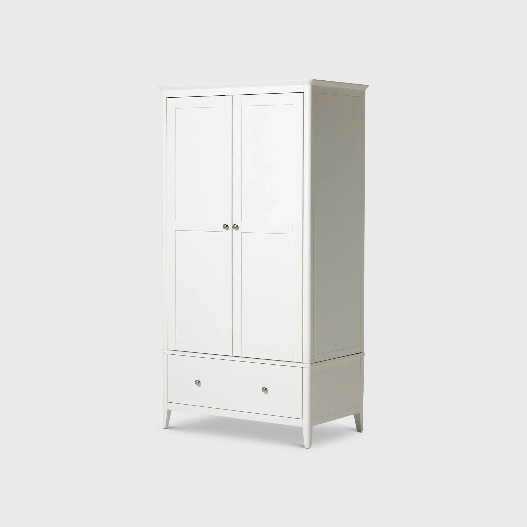 Springwell Wardrobe - White, Acacia Wood image