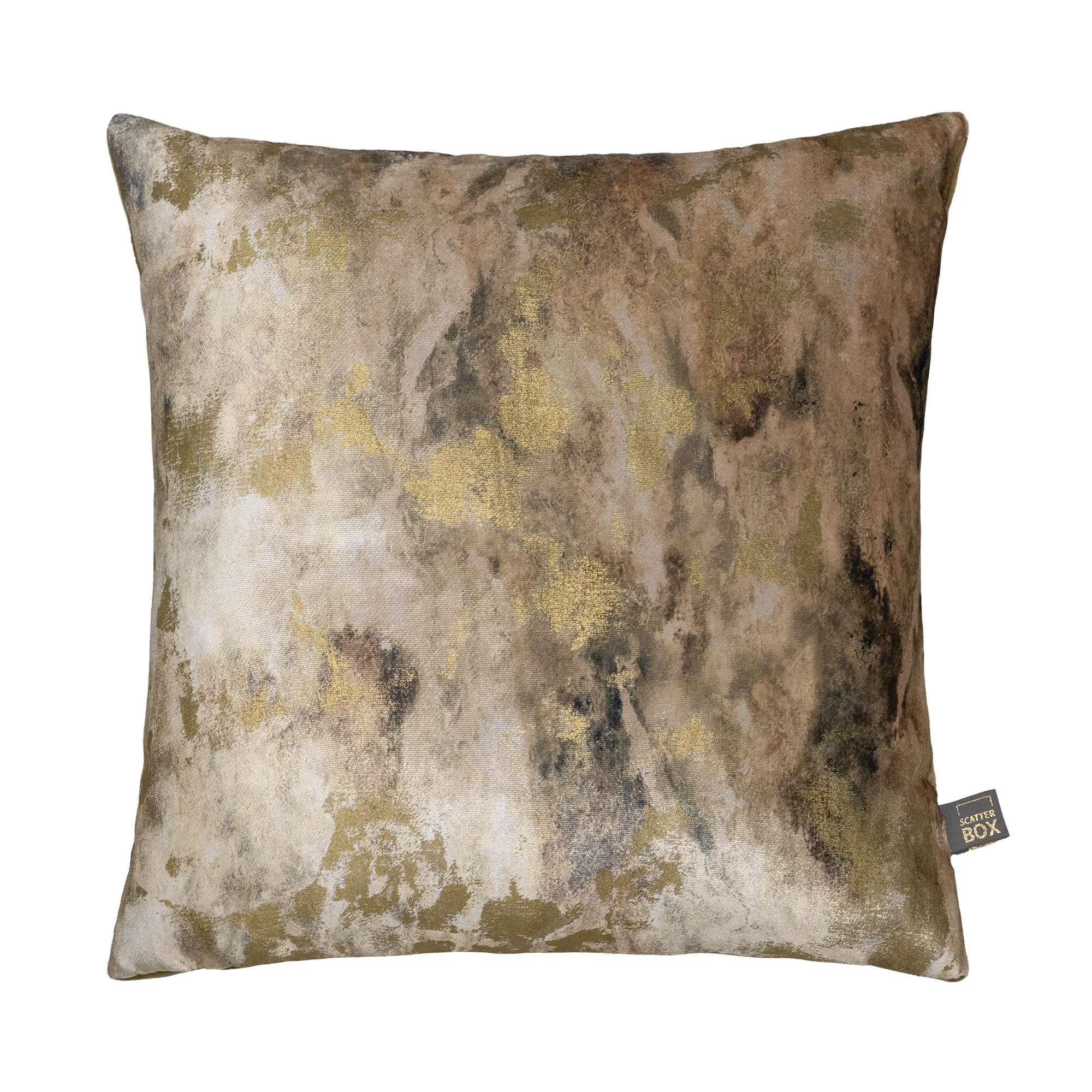 Square Cushion - Gold, Polyester