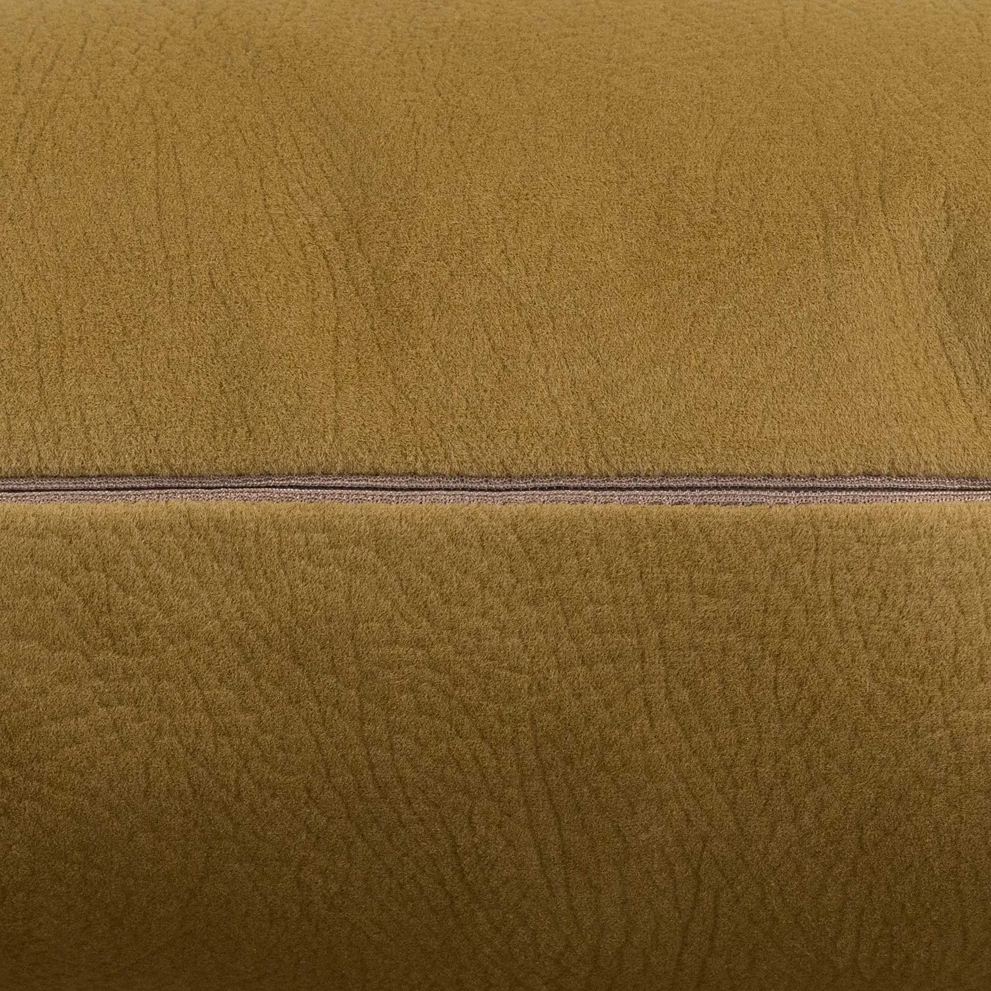 Square Faux Suede Cushion - Yellow, Polyester