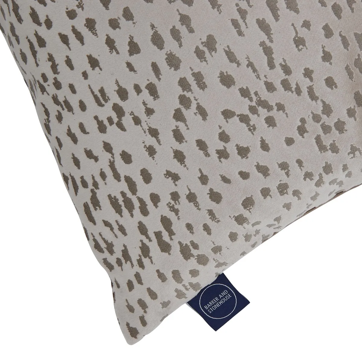 Staris Square Cushion - Taupe, Fabric