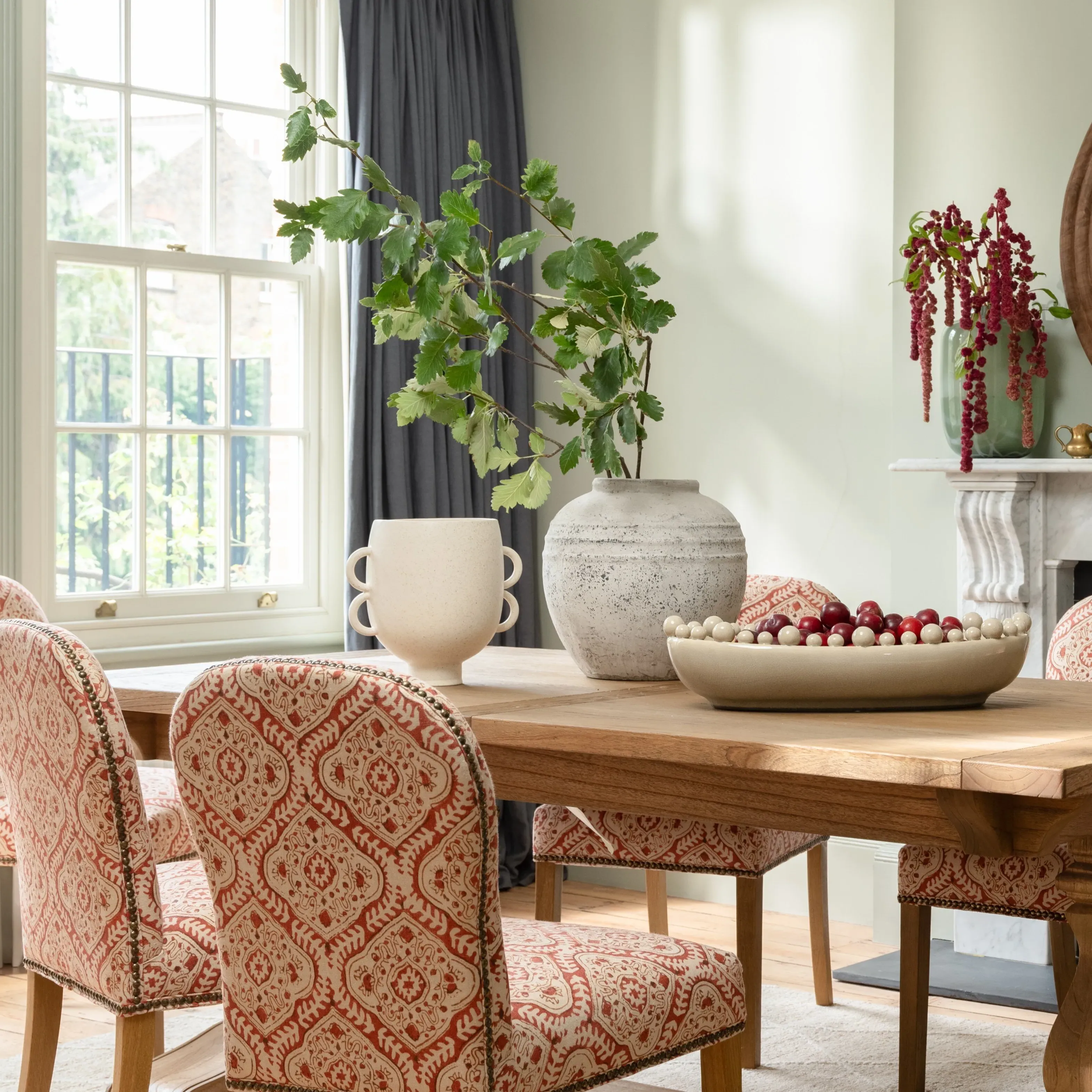 Stone Effect Round Vase - Ceramic