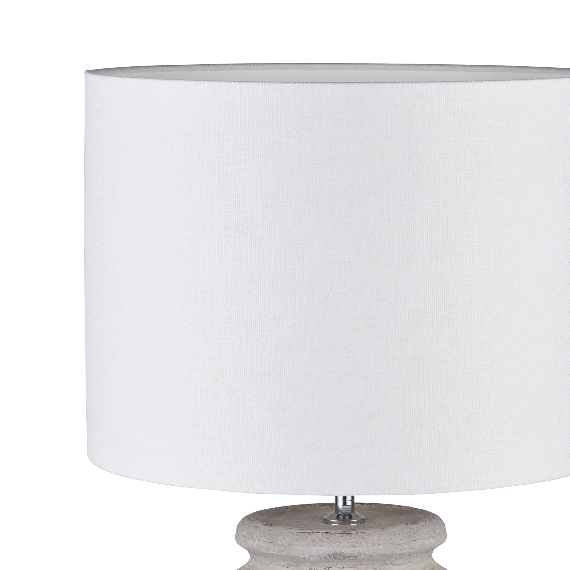 Stone Effect Table Lamp - Neutral, Ceramic